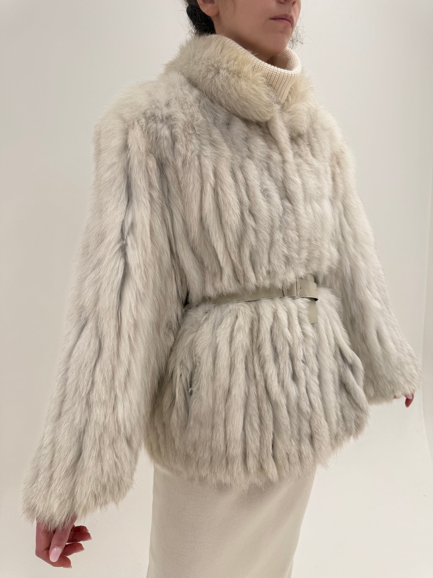 Blana excepțională naturală de vulpe polară-blue fox