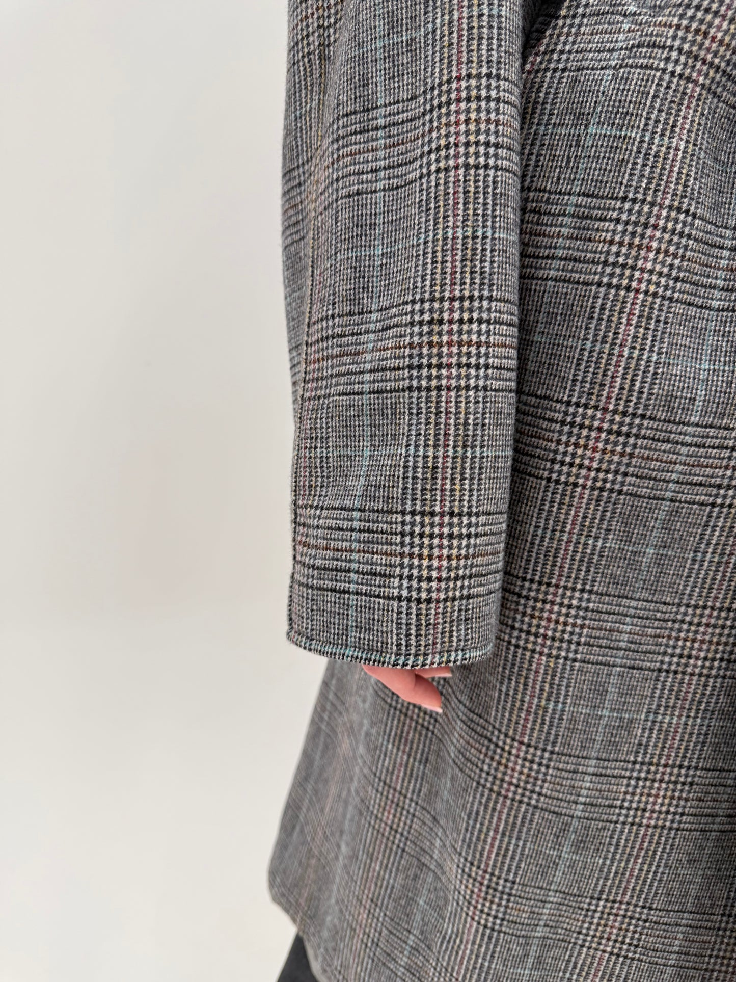 Palton vintage tip trench cu 2 fete una din lana și una din gabardină