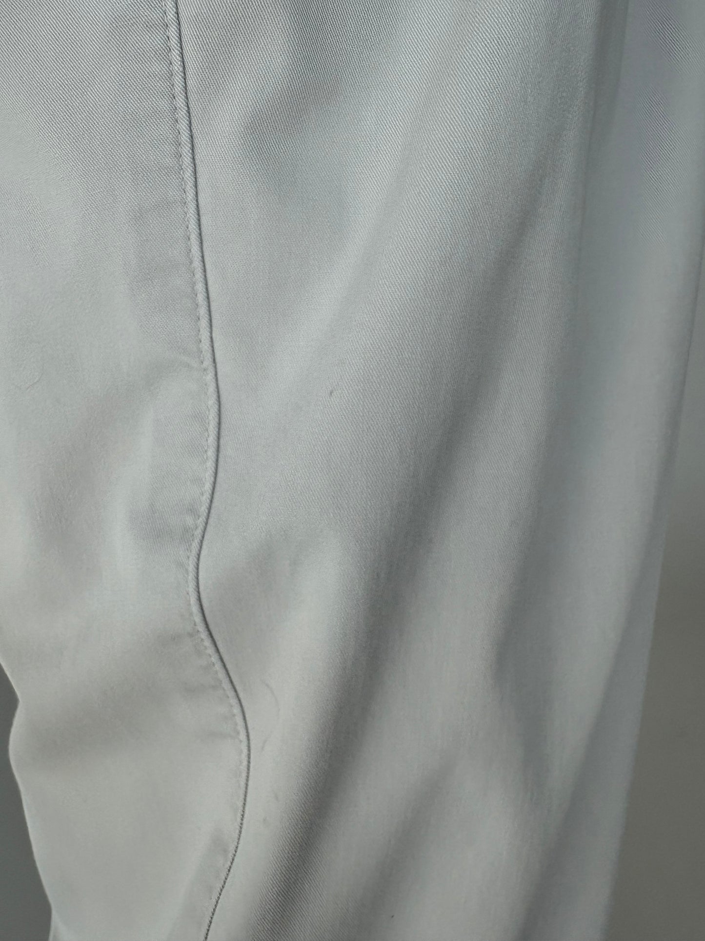 Pantaloni tall light gray cu pense din bumbac premium