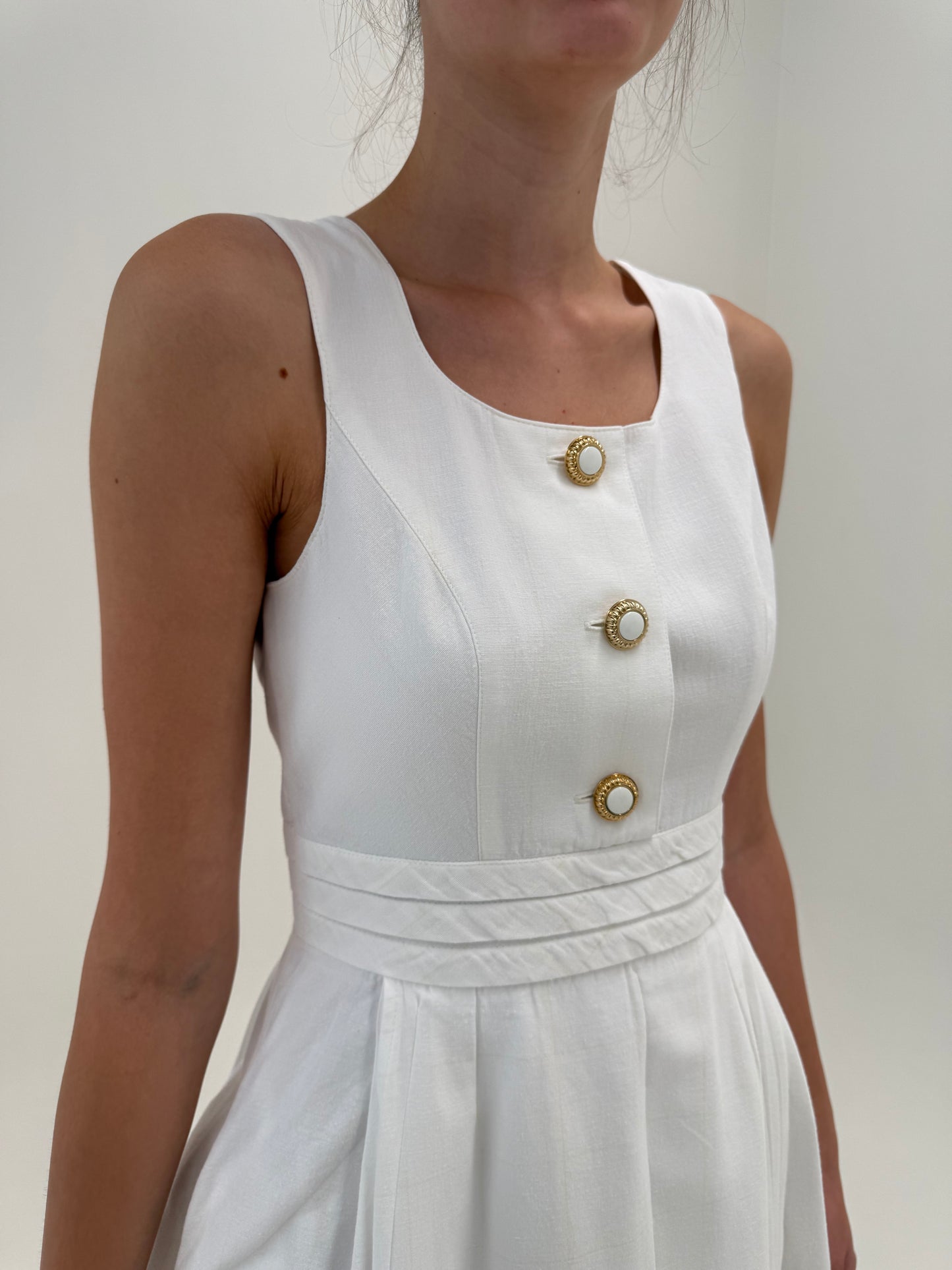 Rochie de brand luxury Sportalm din pânză excepțională de in și bumbac