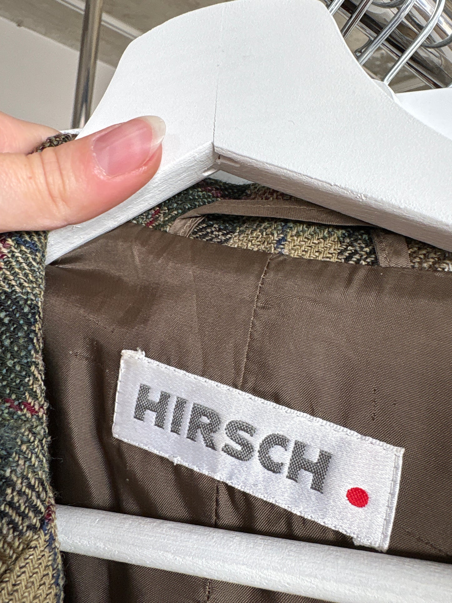 Sacou din tweed de lana în combinație superbă de culori