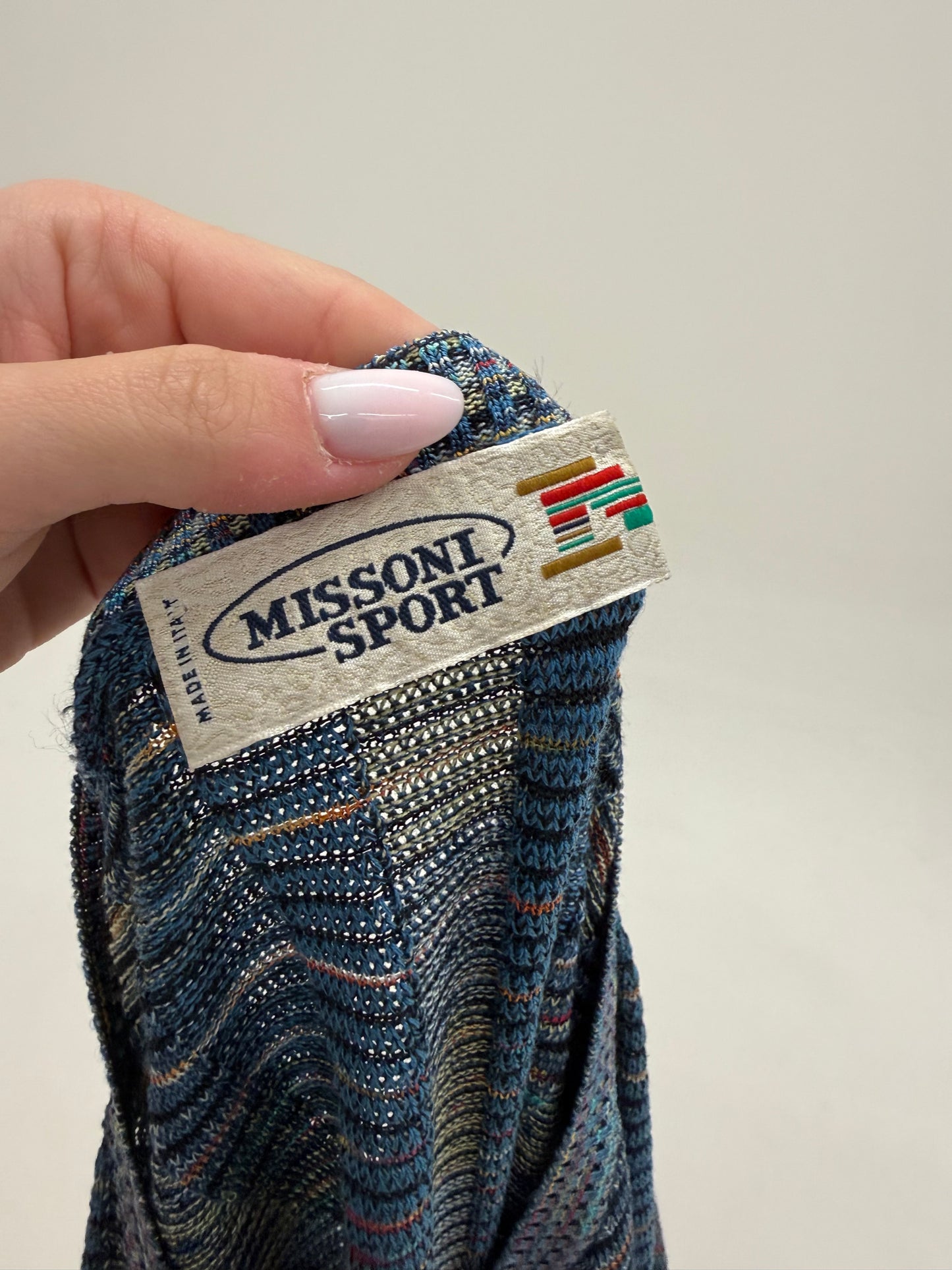 Soft knit Missoni de vară din tricot specific brandului în croi lejer