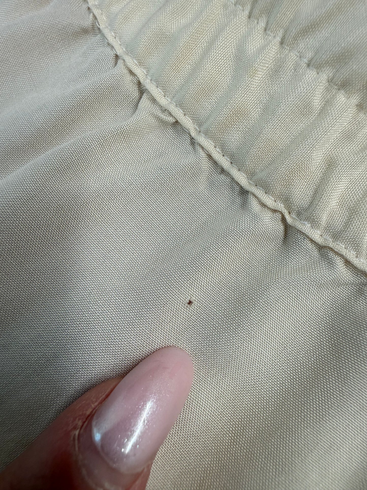 Pantaloni butter white italienești din mătase naturală
