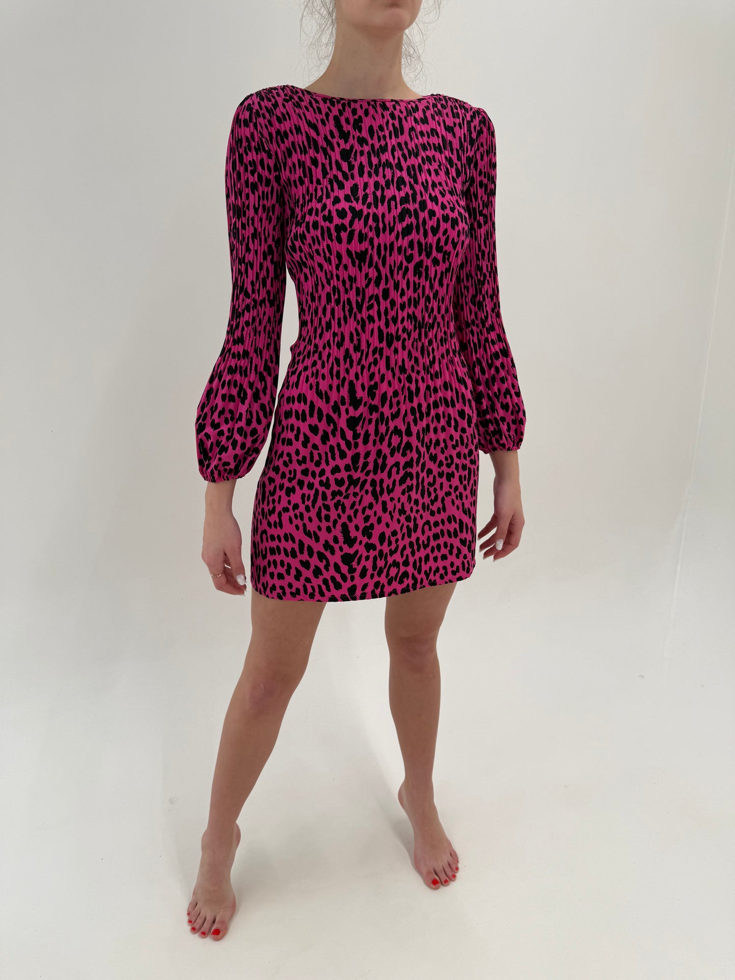 Rochie mini Maje cu animal print stilizat