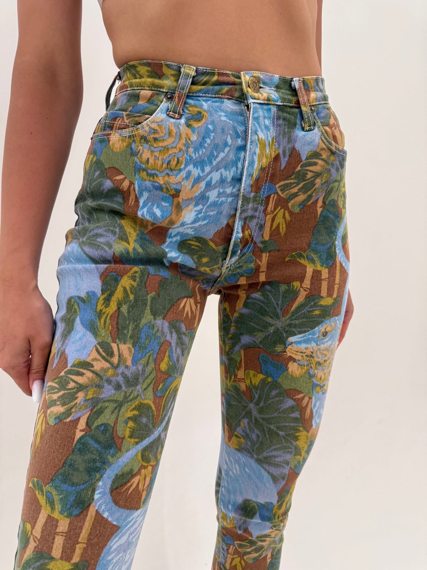 Jeans vintage Kenzo arhival de colecție  din anul 1993 ultra modelatori