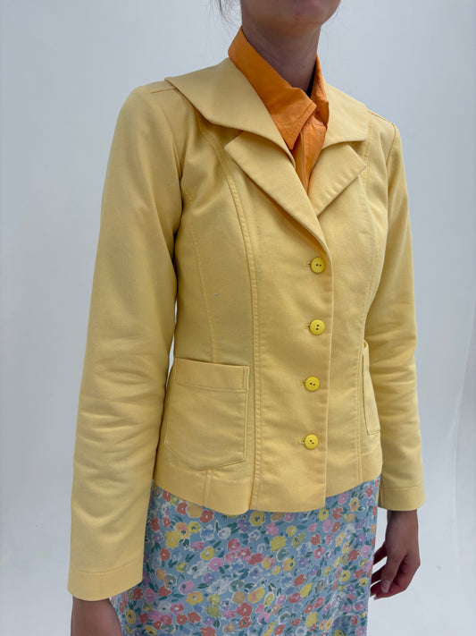 Sacou nou cu eticheta butter yellow din bumbac ultra confort