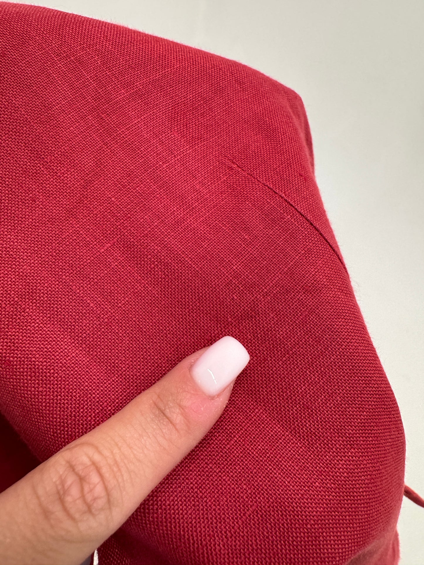 Sacou tip corsaj italian excepțional cranberry red cu nasturi bijuterie