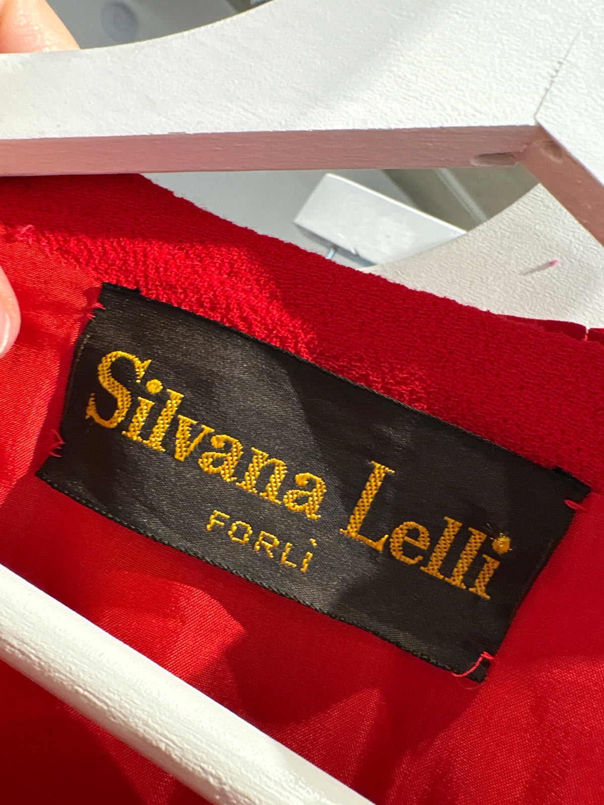 Sacou excepțional în stil Chanel de brand luxury italian roșu tare din lana extrafina