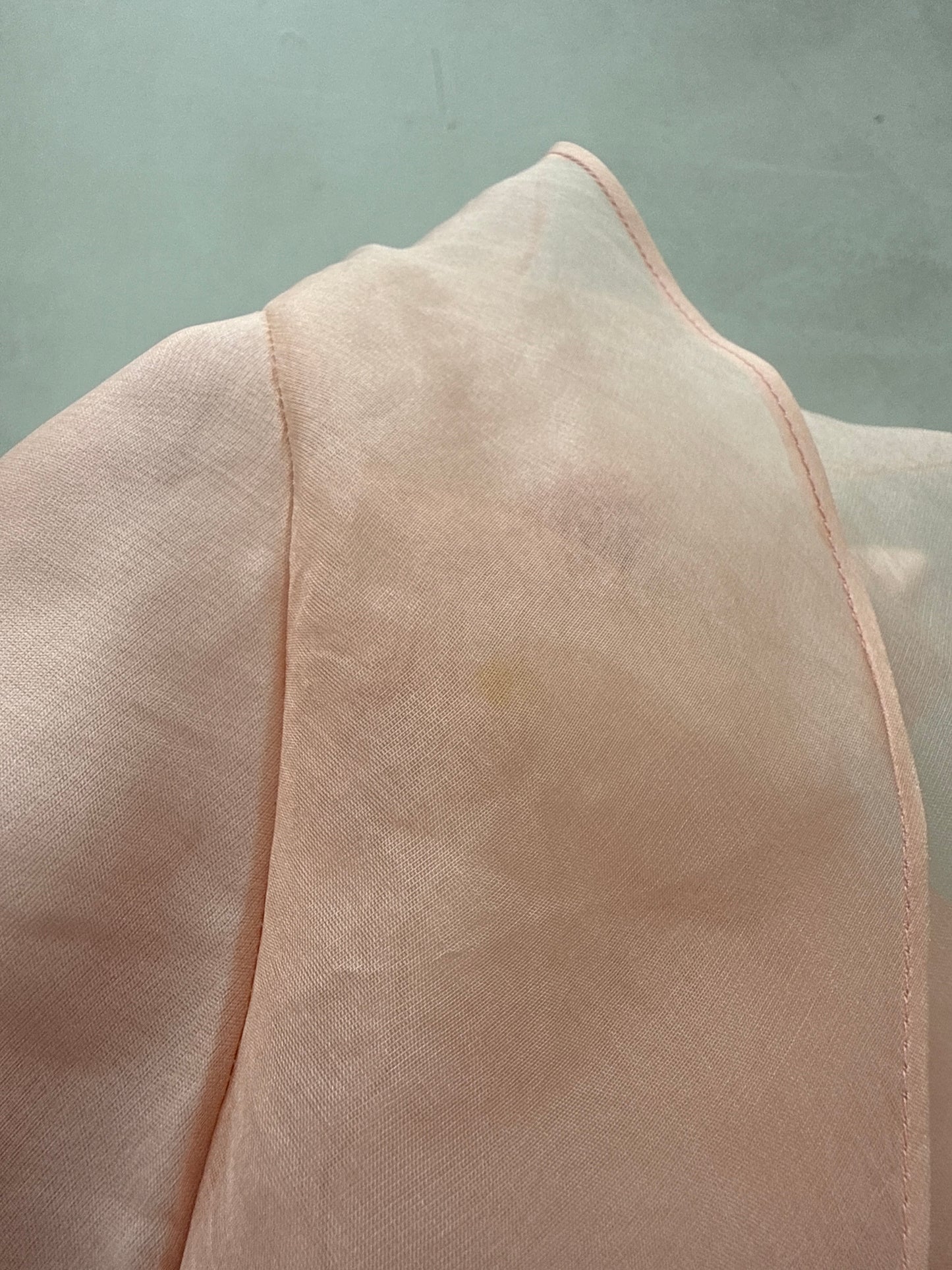 Top spectaculos petrecut din organza de mătase naturală italian