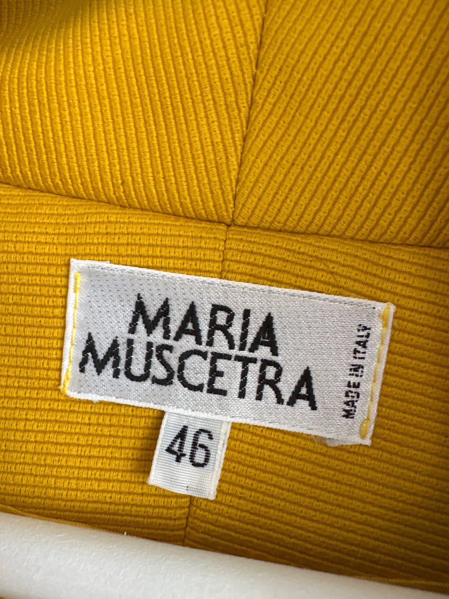 Sacou vintage de designer italian din faille de bumbac în croi ultra chic
