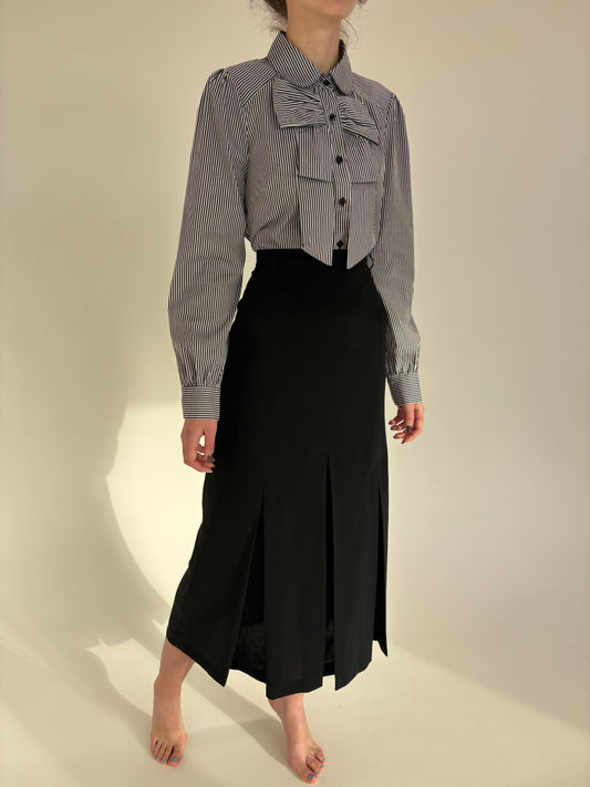 Fustă luxury maxi neagră Madeleine de la zi la seară