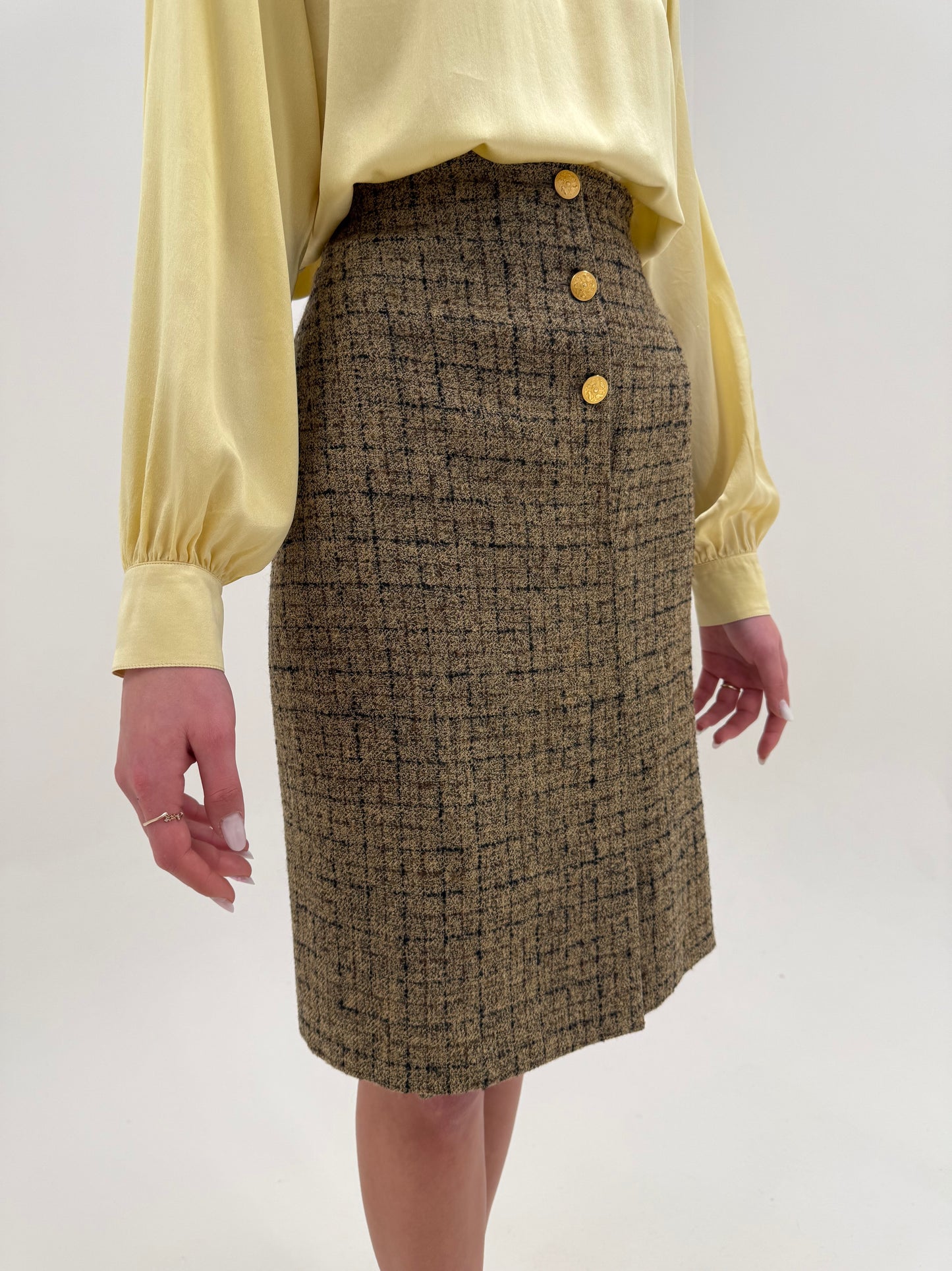 Deux piece uktra luxury Ferragamo din boucle de lana excepțional