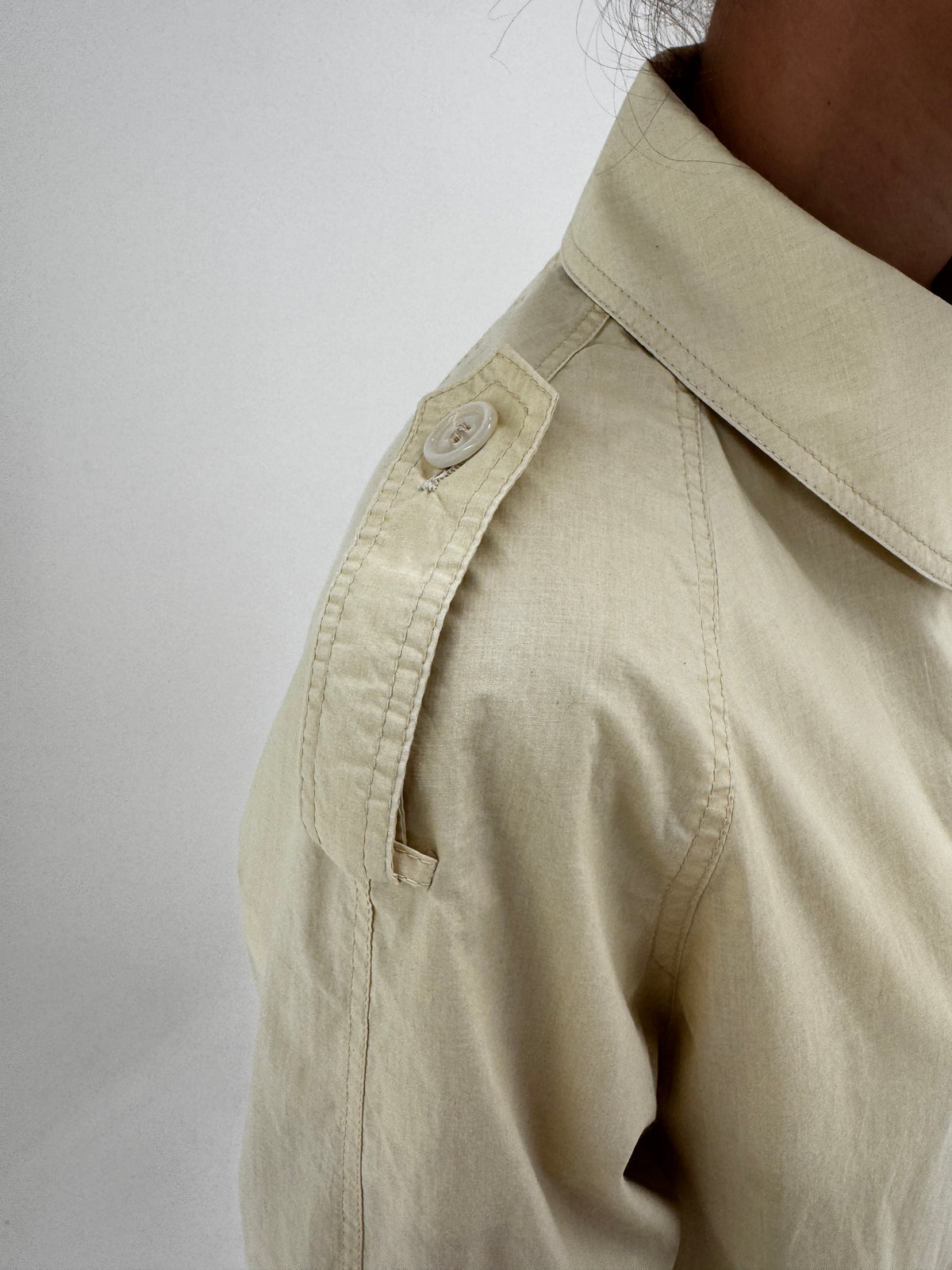 Trench Herno luxury old vintage anii 70 light camel impermeabil în croi A-line
