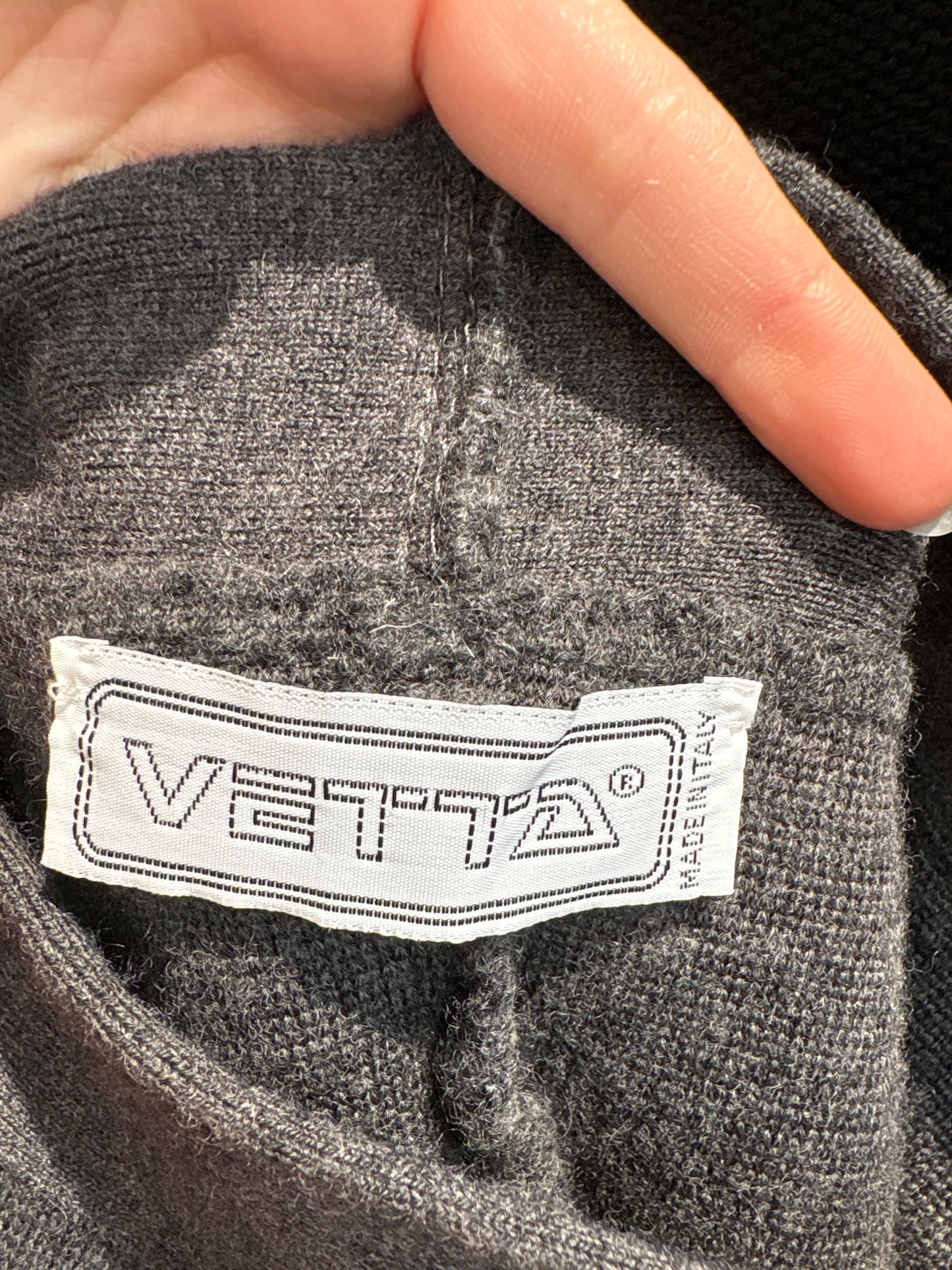 Pantaloni skinny fit cu talie ultra ultra înaltă din lana merino de gramaj mare