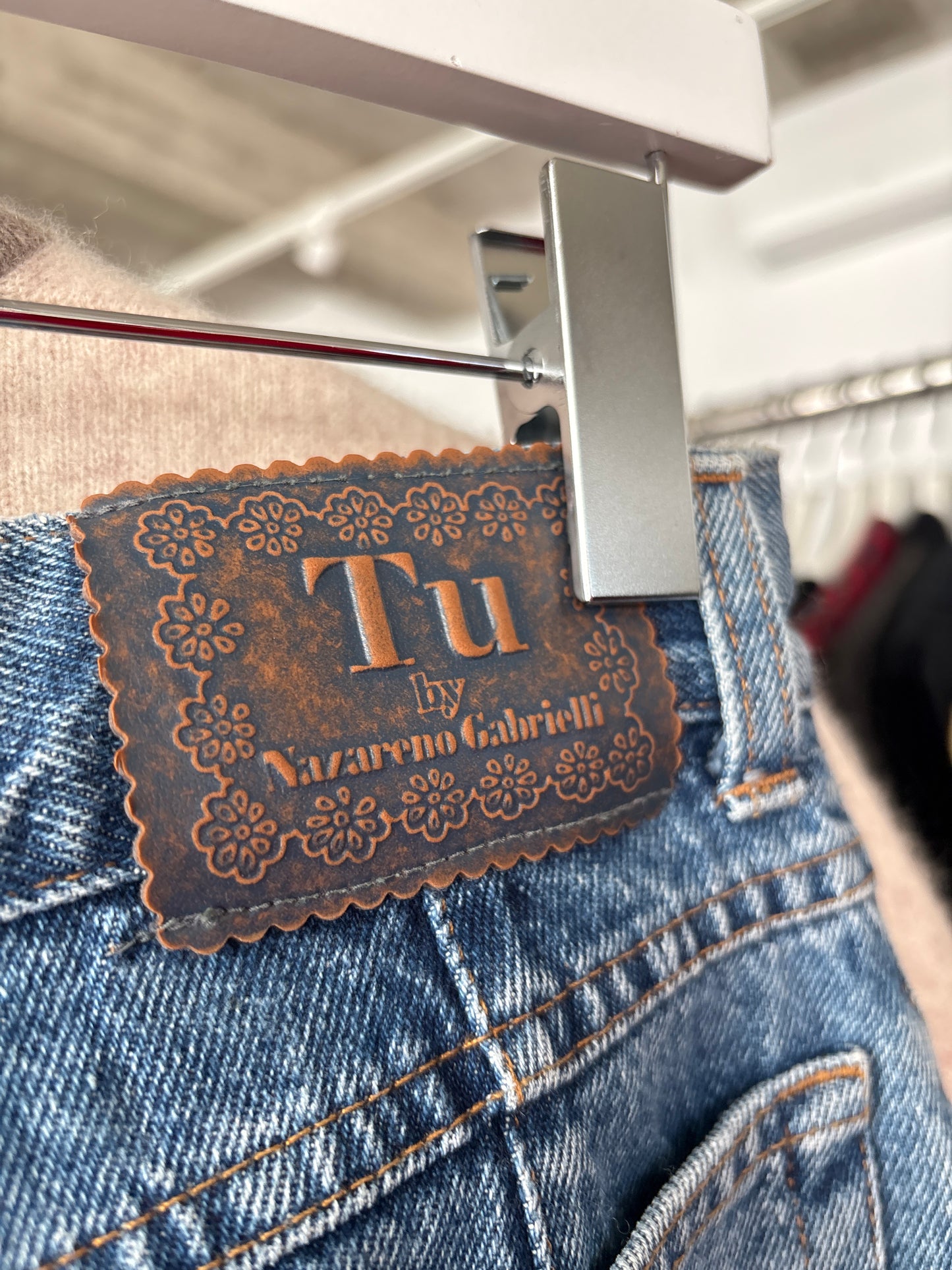 Jeans vintage premium classic wash cu talie ultra înaltă