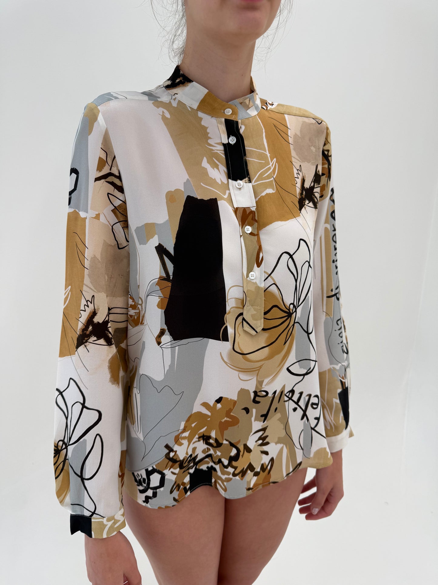 Cămașa nouă Marella by Max Mara din mătase naturală în croi oversized
