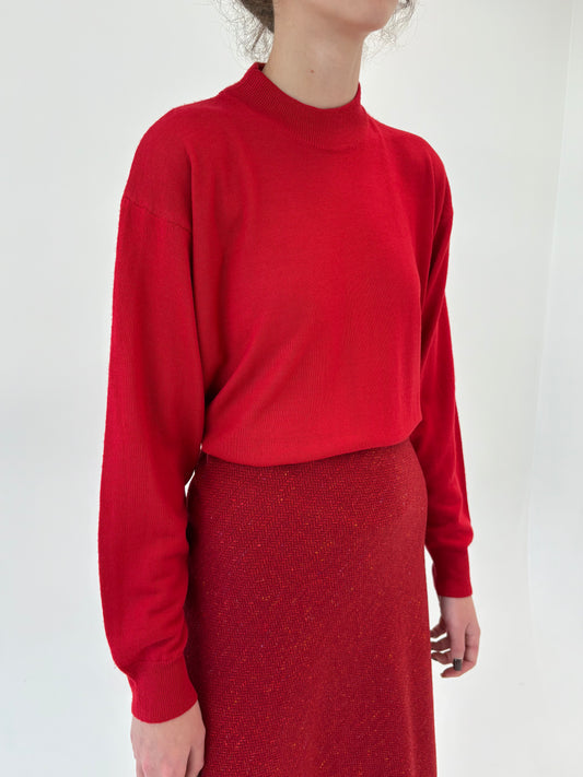 Maleta italiană din lana merino extrafina în croi lejer