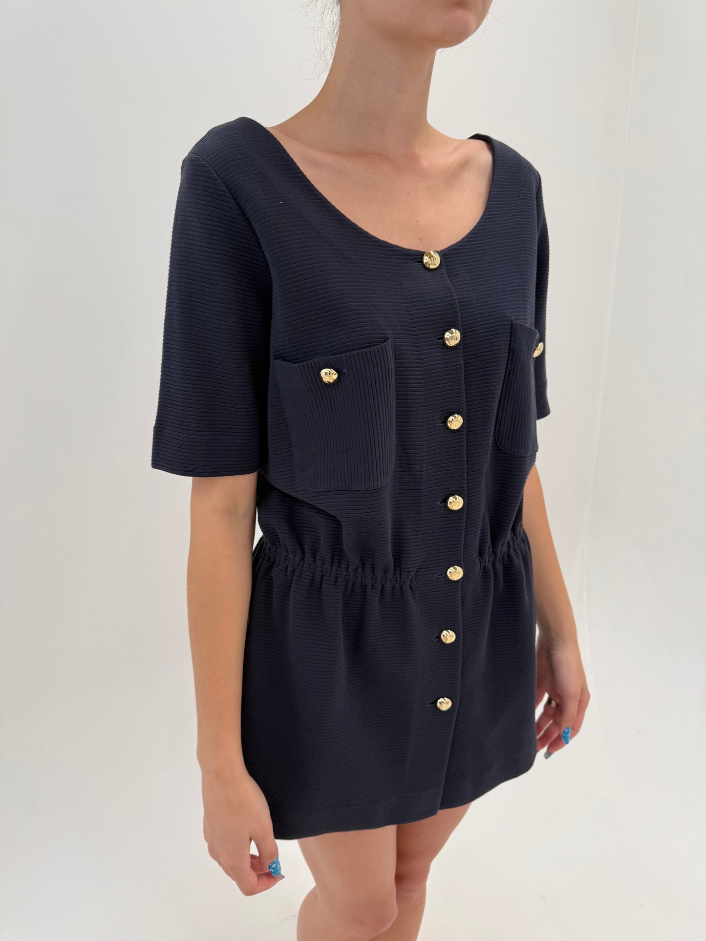 Sacou Valentino vintage de vară nou cu eticheta new old stock cu nasturi aurii