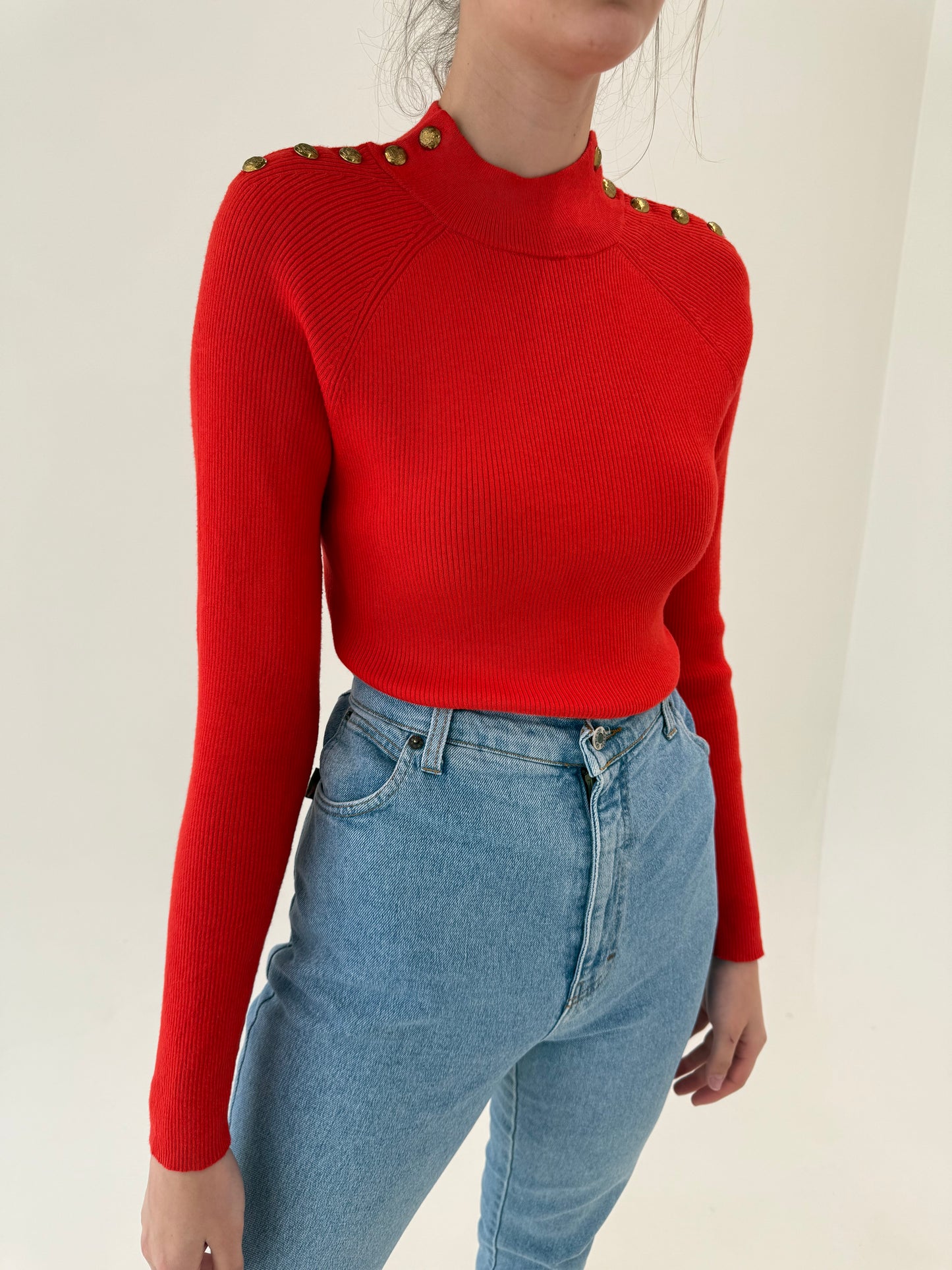 Soft knit Ralph Lauren din bumbac și modal in croi cambrat