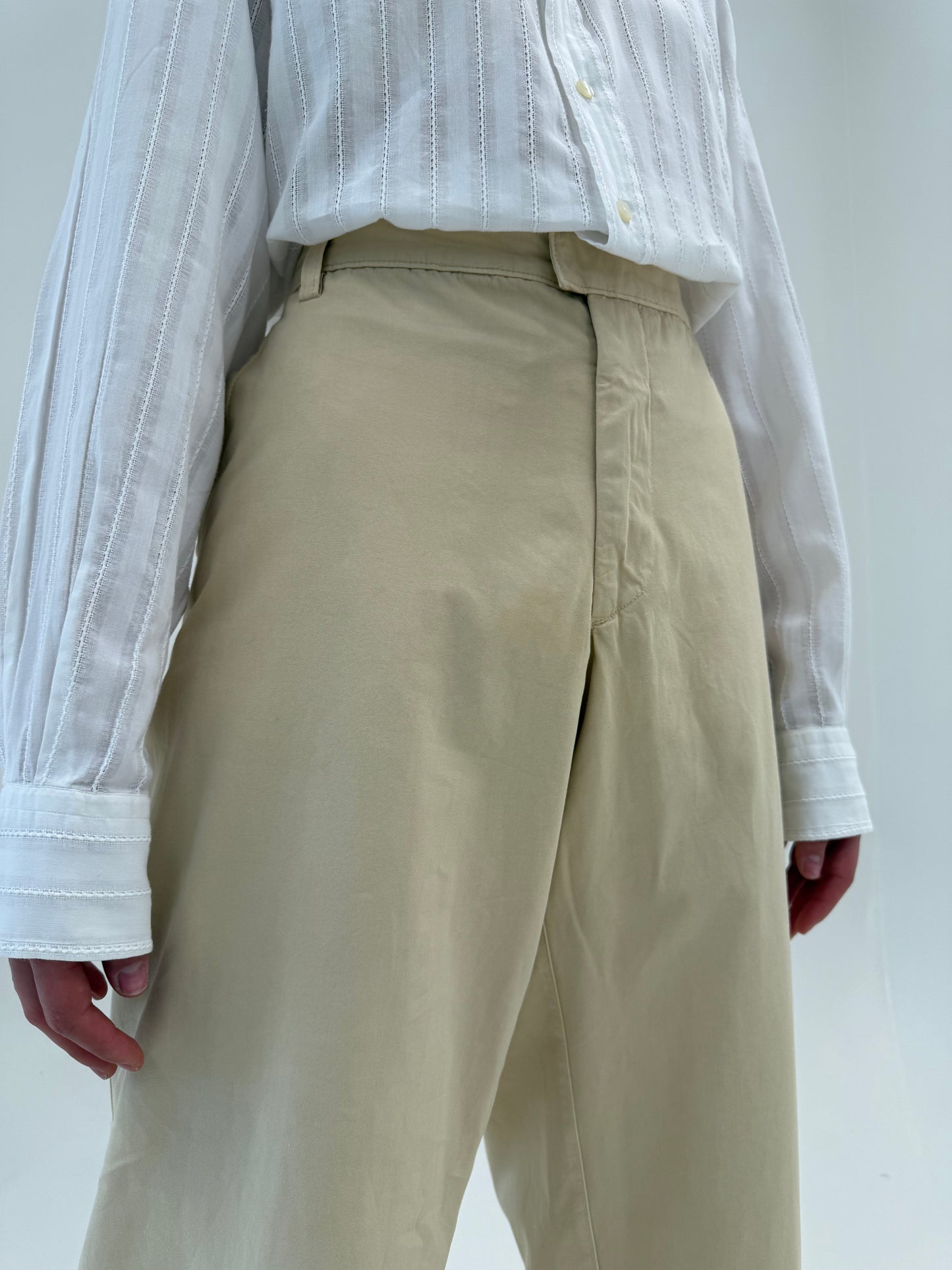 Jeans vintage Versace camel tall de vară