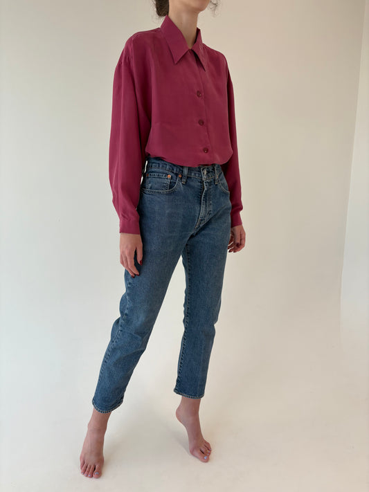 Jeans premium Levi’s 502 din bumbac gros cu un touch strech
