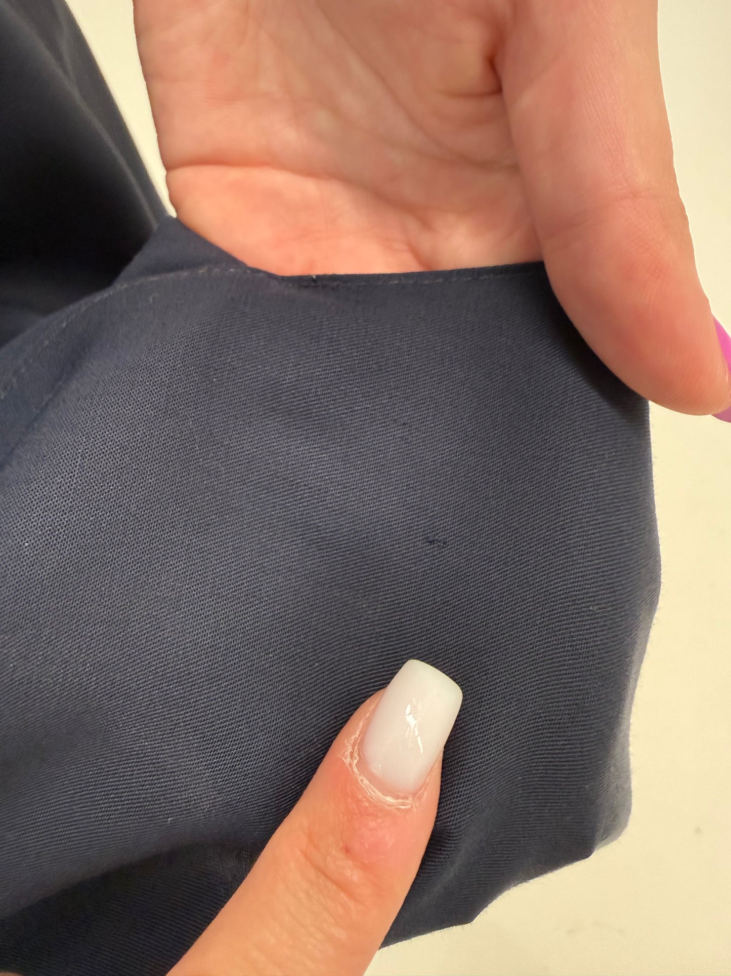Fustă maxi în croi minimalist amplu cu talie ultra înaltă marcată Navy blue