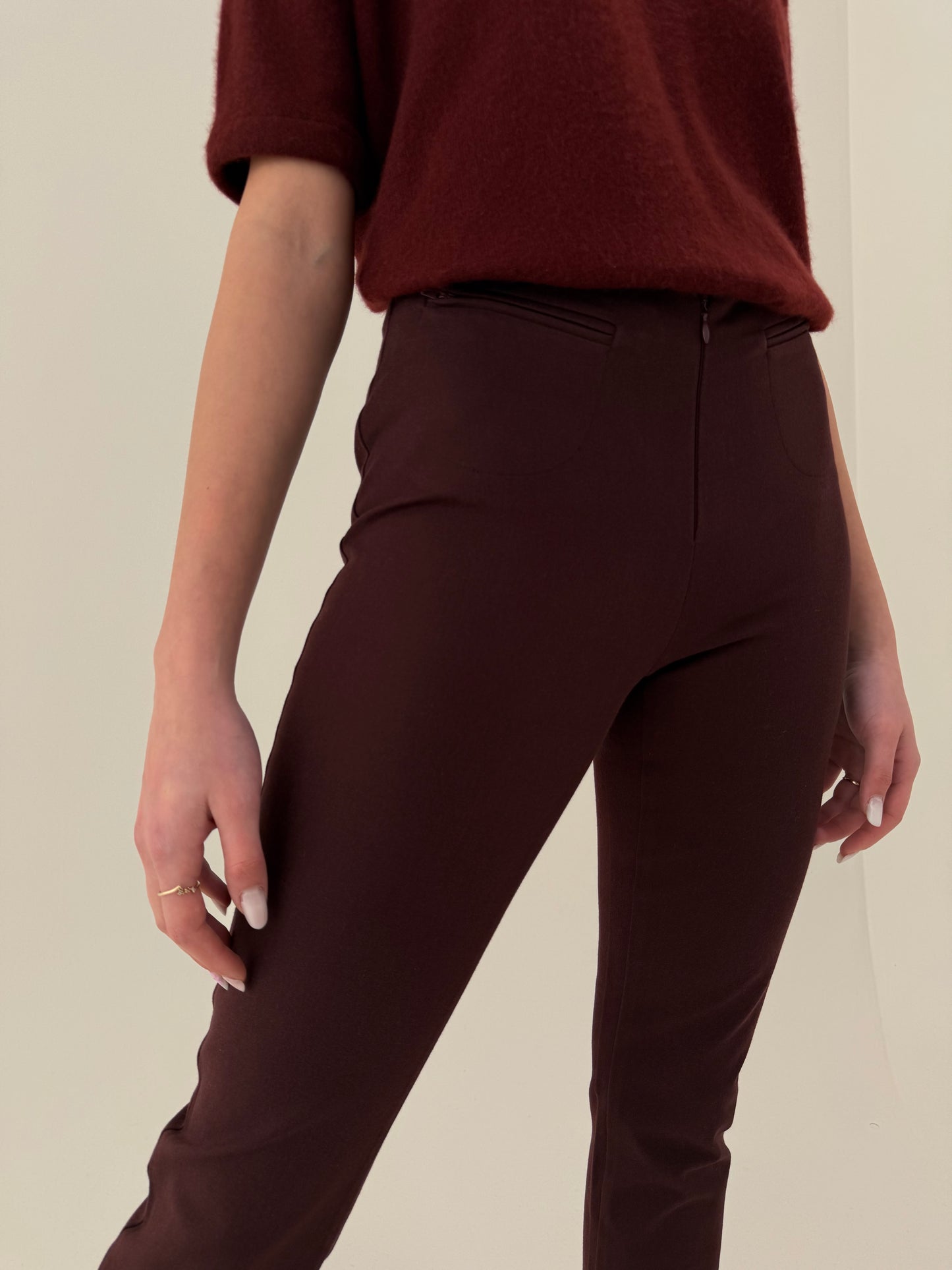 Pantaloni modelatori dark burgundy de brand luxury Joseph