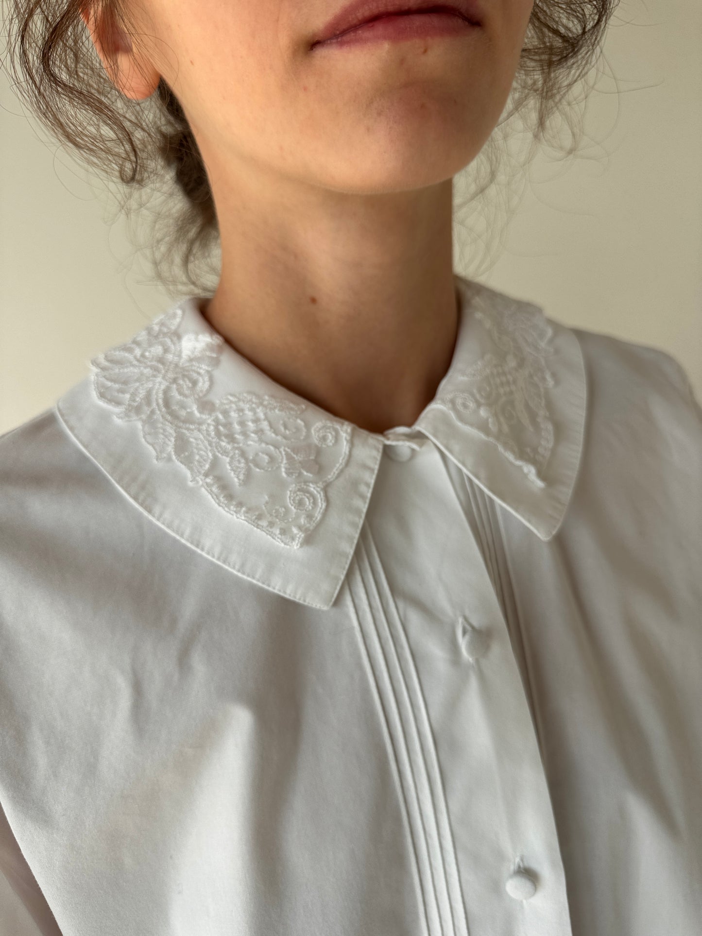 Cămașa premium old vintage italiană din poplin din anii 80