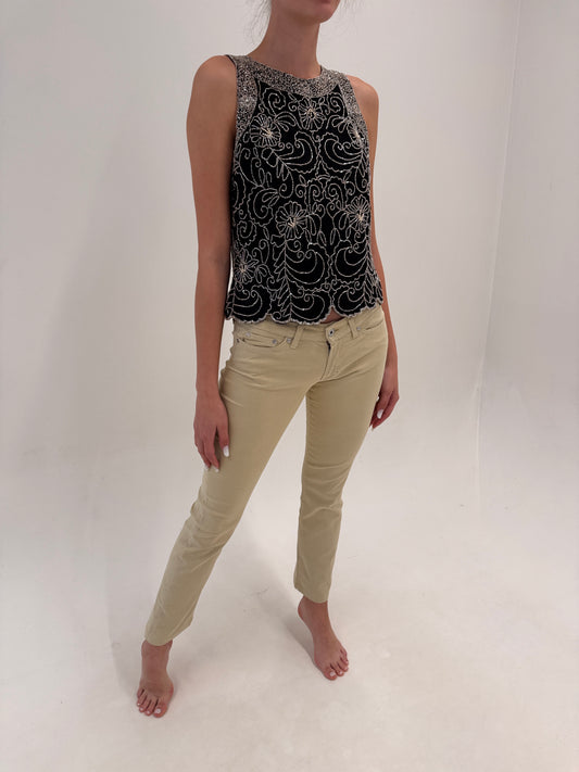 Jeans vintage Versace petite camel de vară ultra confort modelatori