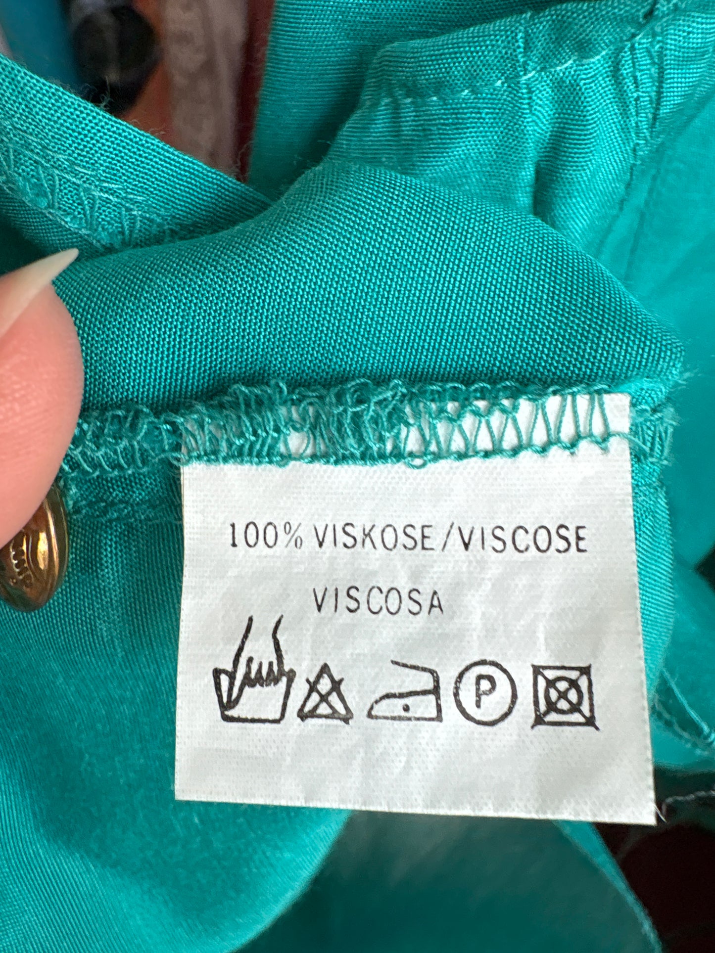 Corsaj vintage cambrat aqua green cu nasturi metalici bijterie și decolteu inimă