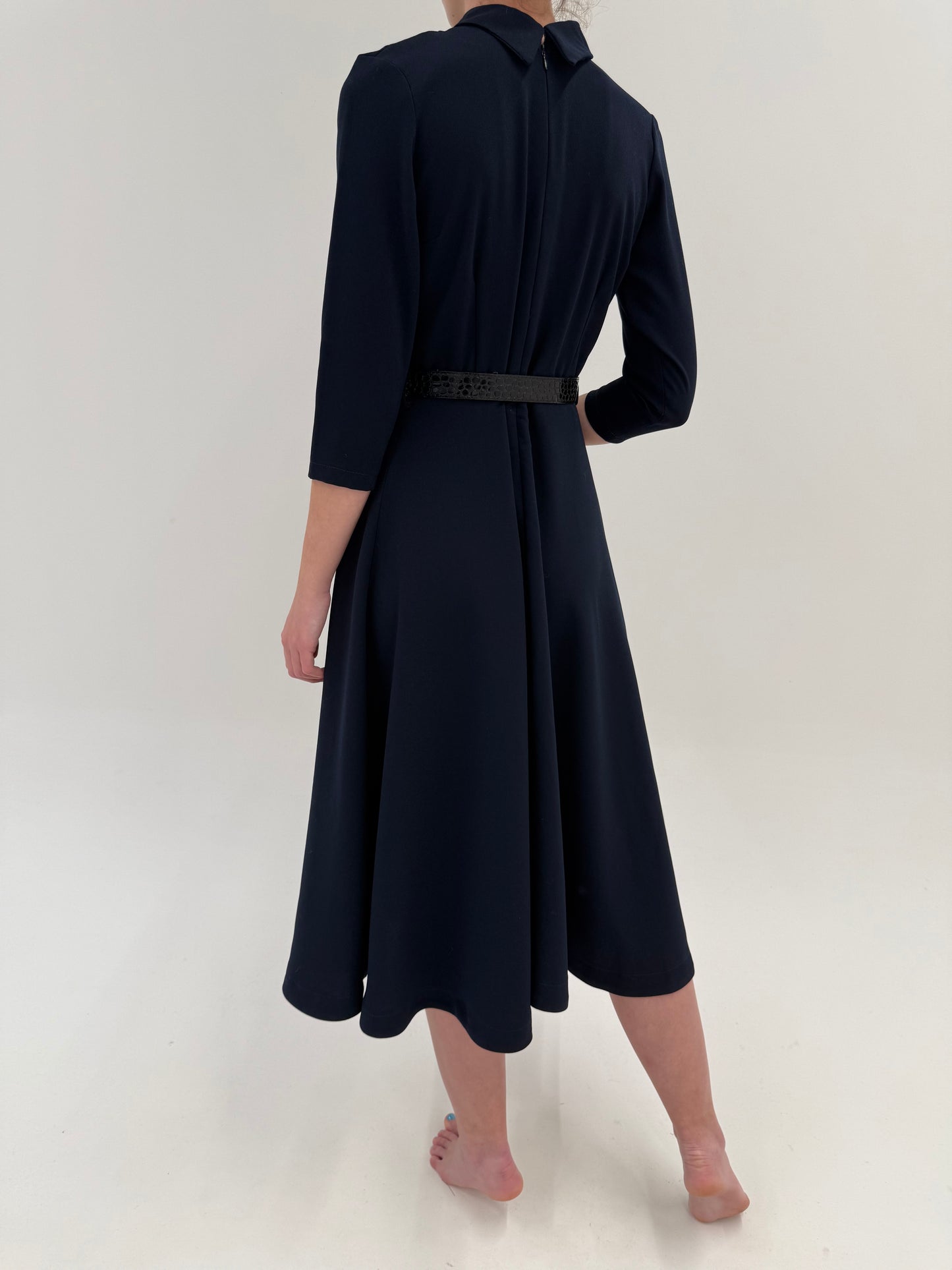 Rochie tip maleta de la business la cocktail maxi Navy blue