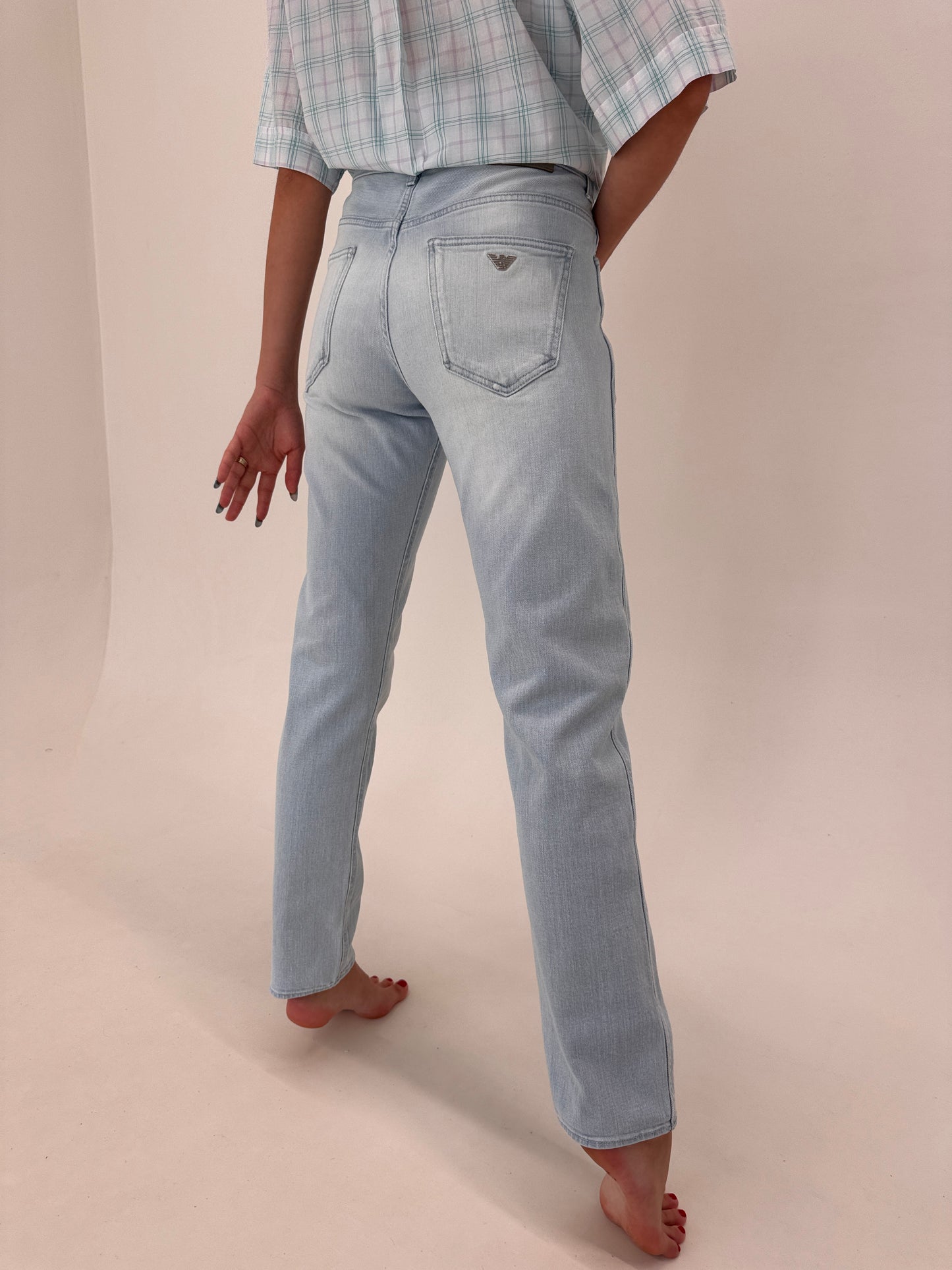 Jeans Armani ultra confort tall light wash in croi clasic