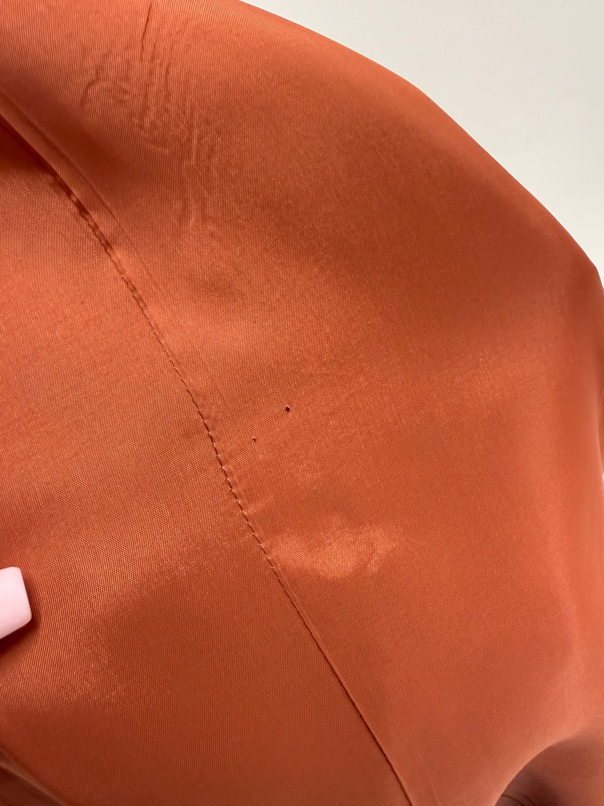 Sacou vintage teracotta cambrat din lanita extrafina