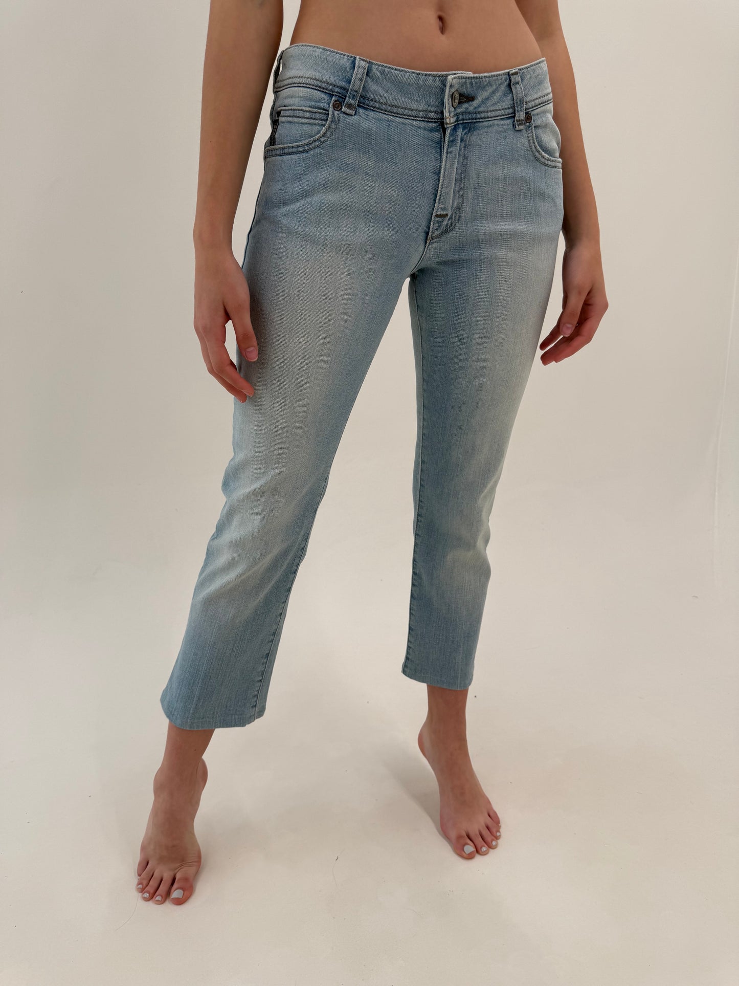 Jeans Armani de vară ultra cu fier modelatori petite