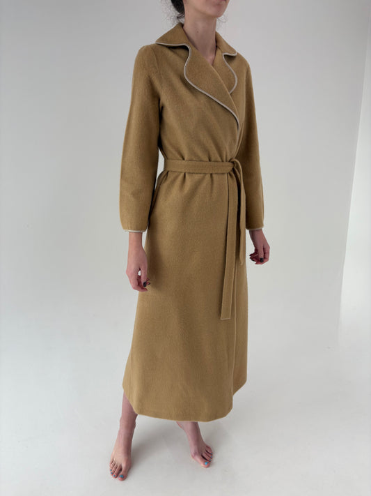 Halat camel high end italian maxi din lana extrafina