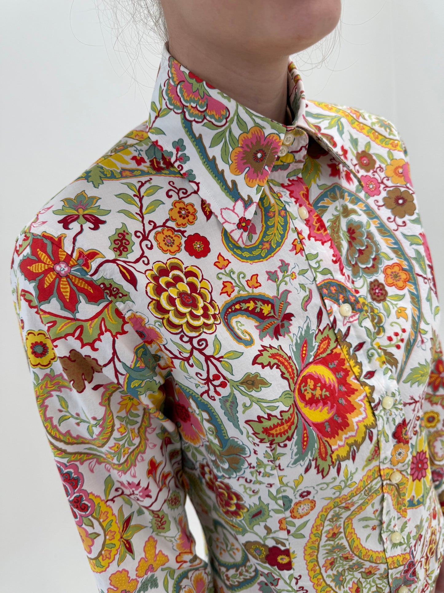 Cămașa luxury Etro iconică din panzica extrafina de bumbac