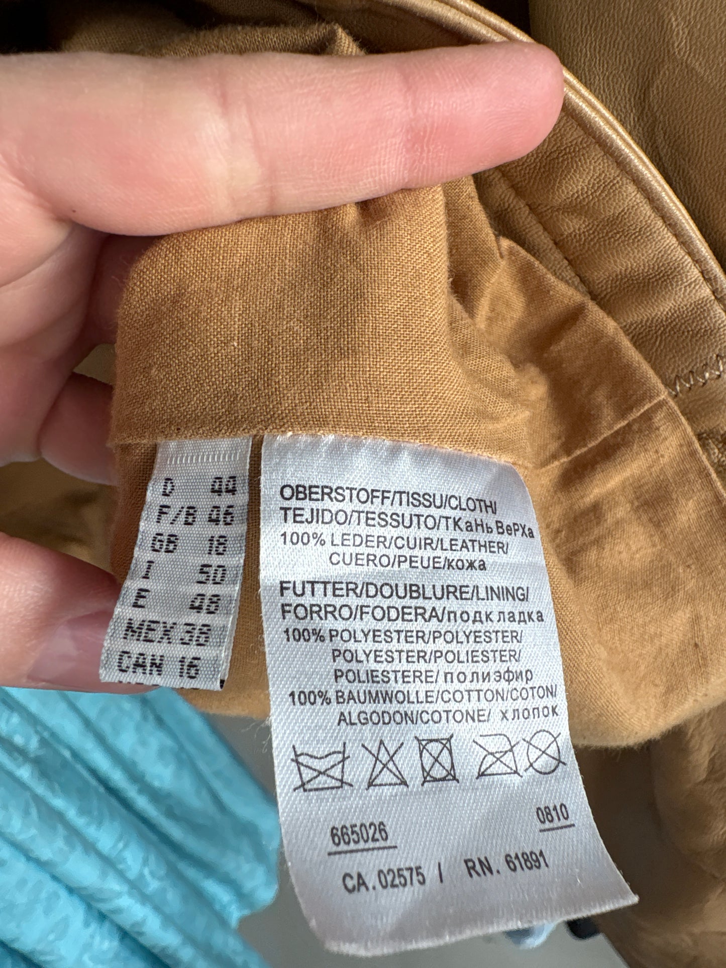 Geacă biker camel din piele naturală extrem de moale cambrata