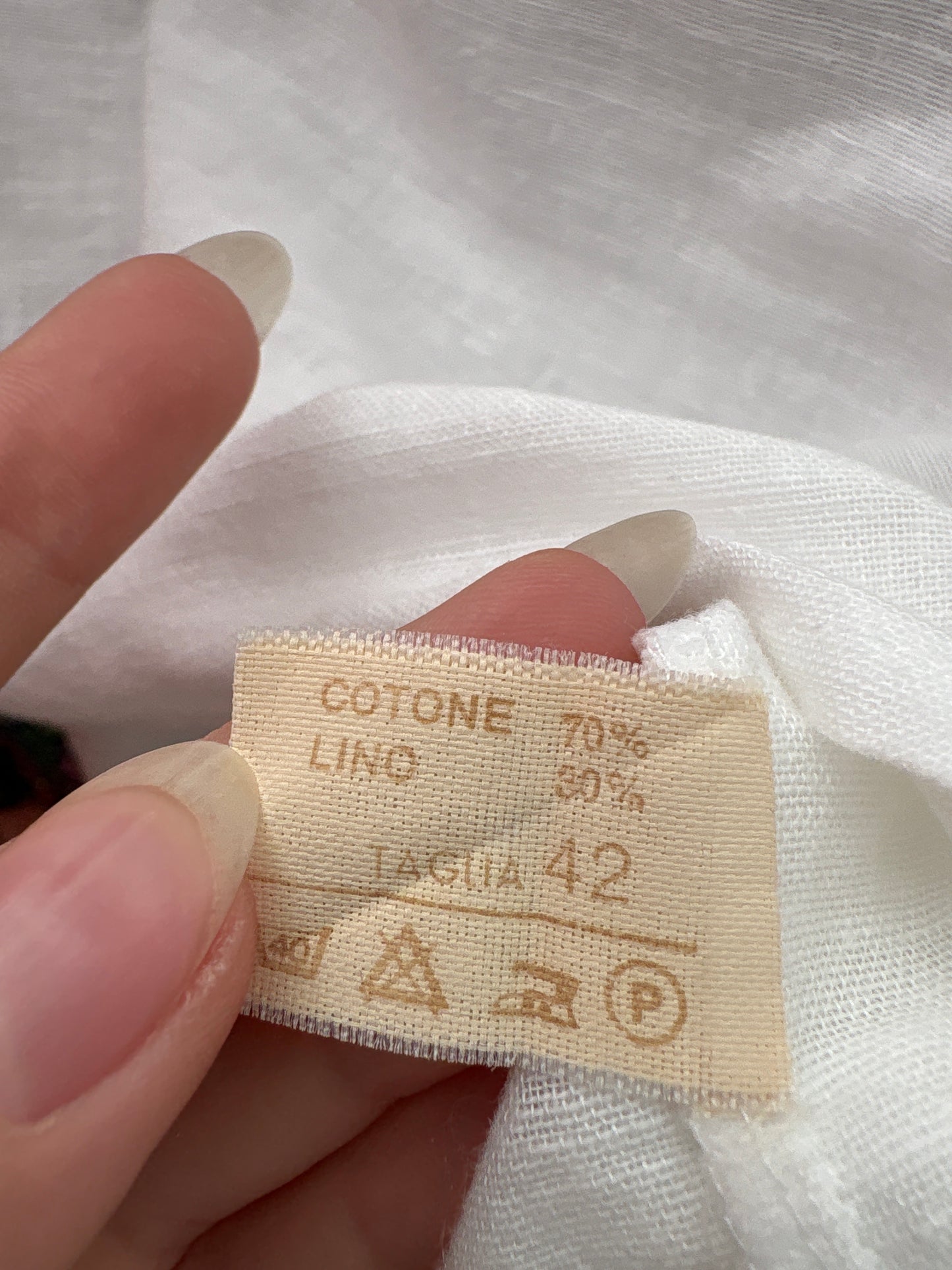 Top minimalist din pânză de in și bumbac