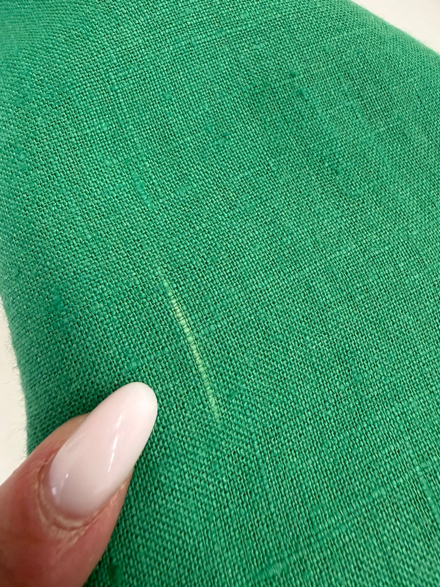 Rochie maxi din in excepțional cu buzunare și croi cambrat
