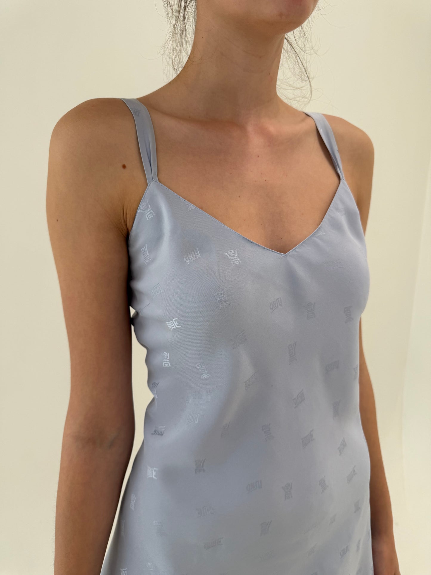 Rochie / furou din mătase naturală și over gray