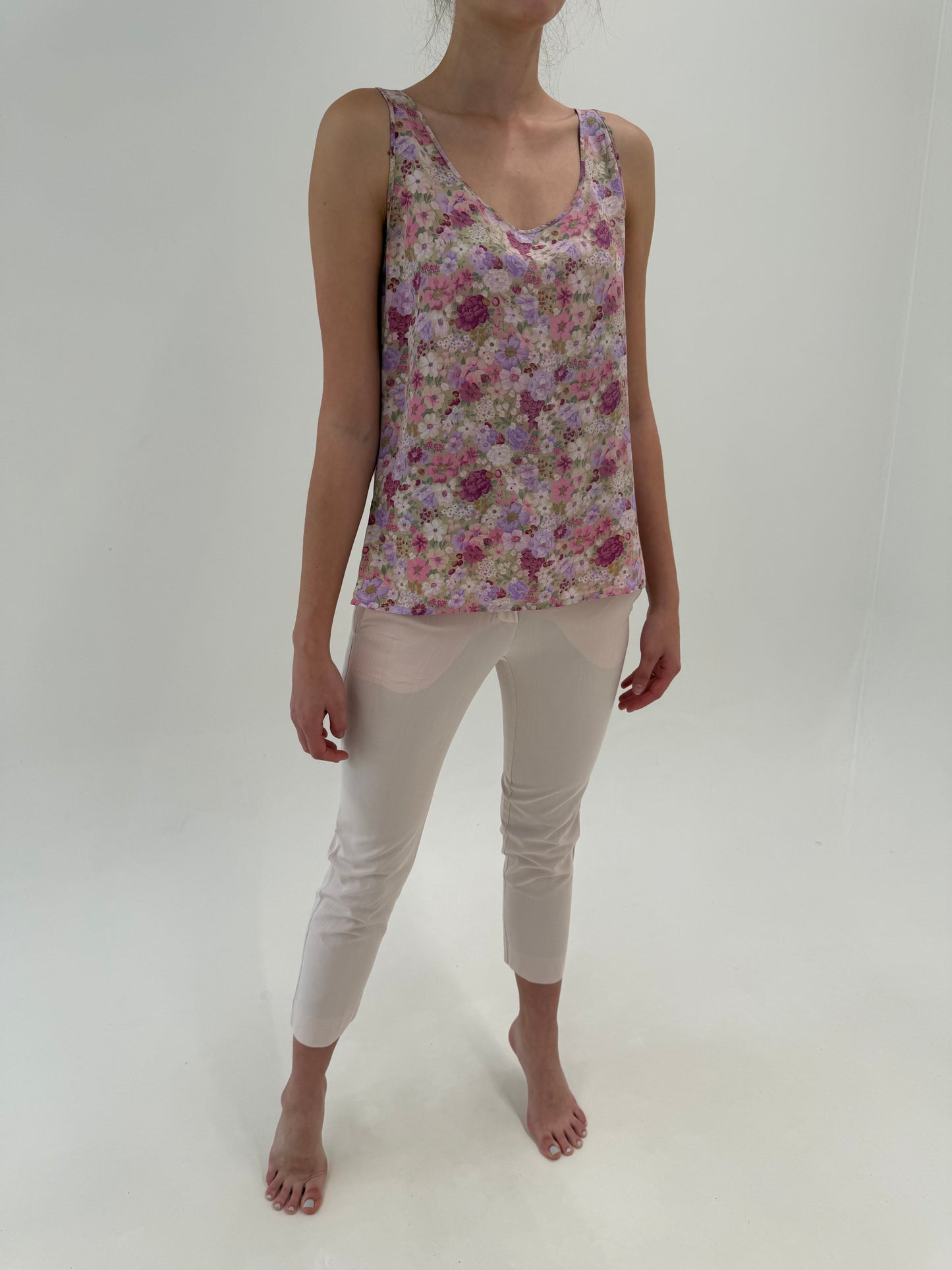 Costum Max&Co by Max Mara petite roz pudrat de vară în croi atemporal
