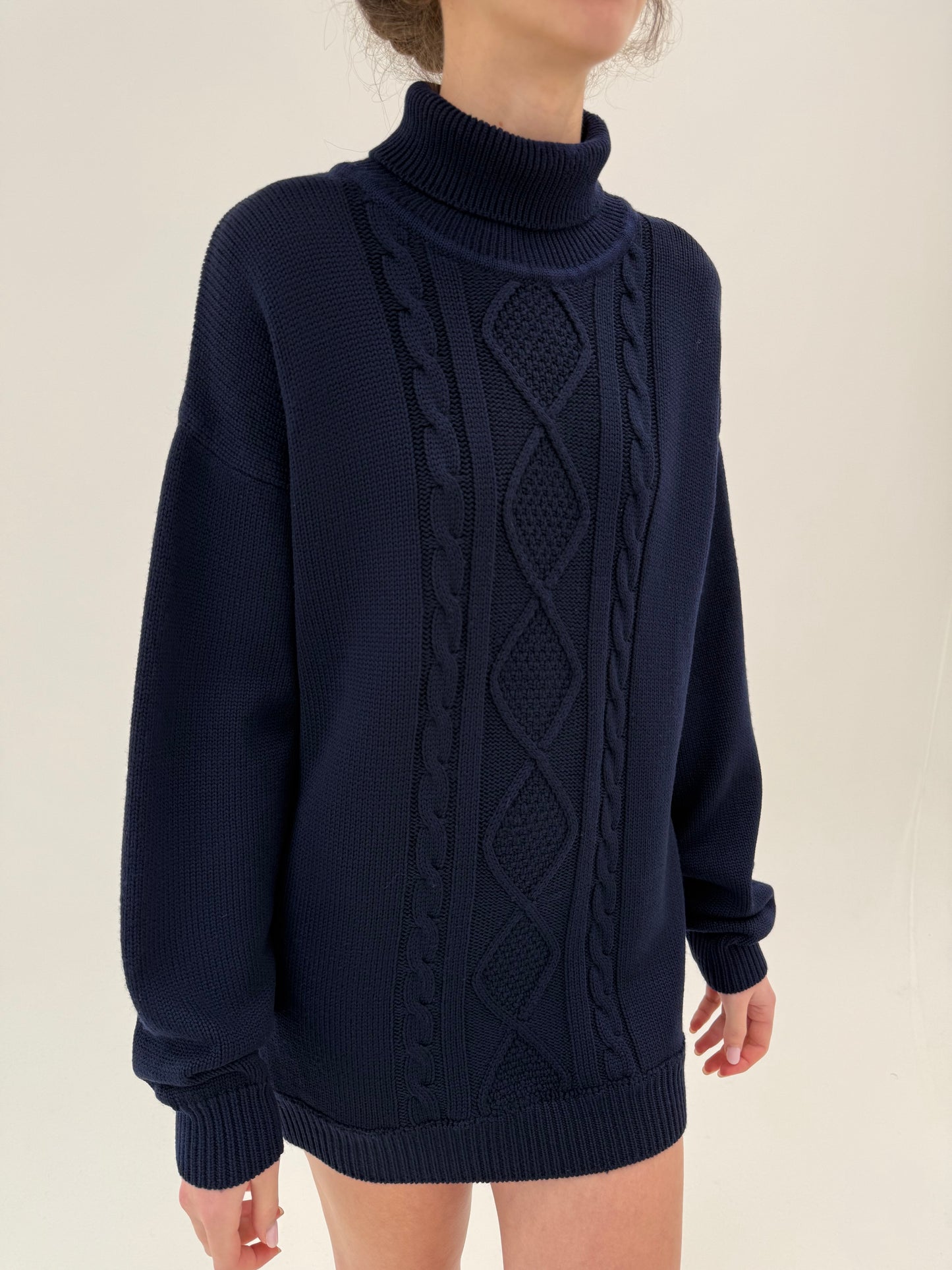 Maleta groasă tall cu torsade din lana merino extrafina multiply excepțională