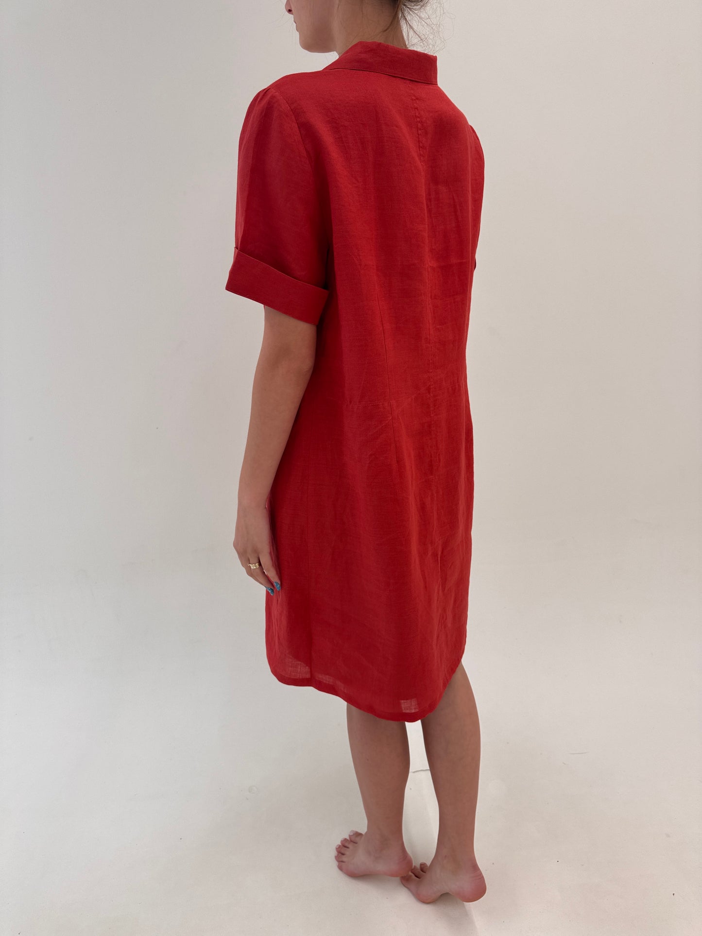 Rochie luxury Krizia Rouge Brique din in excepțional în croi clasic