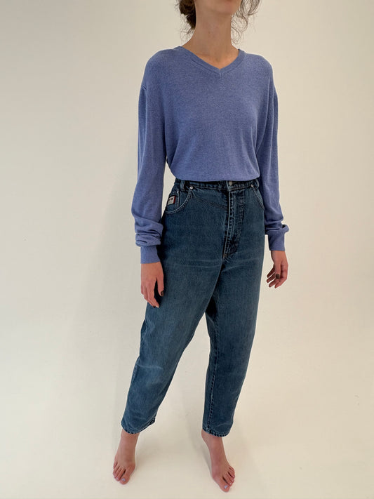 Jeans vintage tall gros mom fit cu talie ultra înaltă classic wash