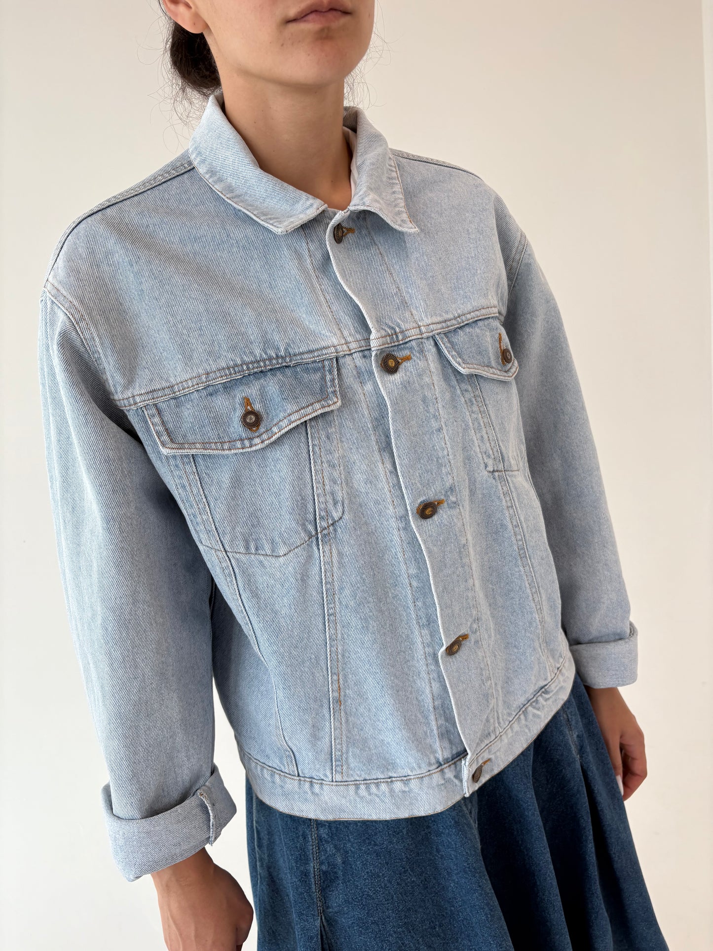 Geacă old vintage anii 80 din jeans tall