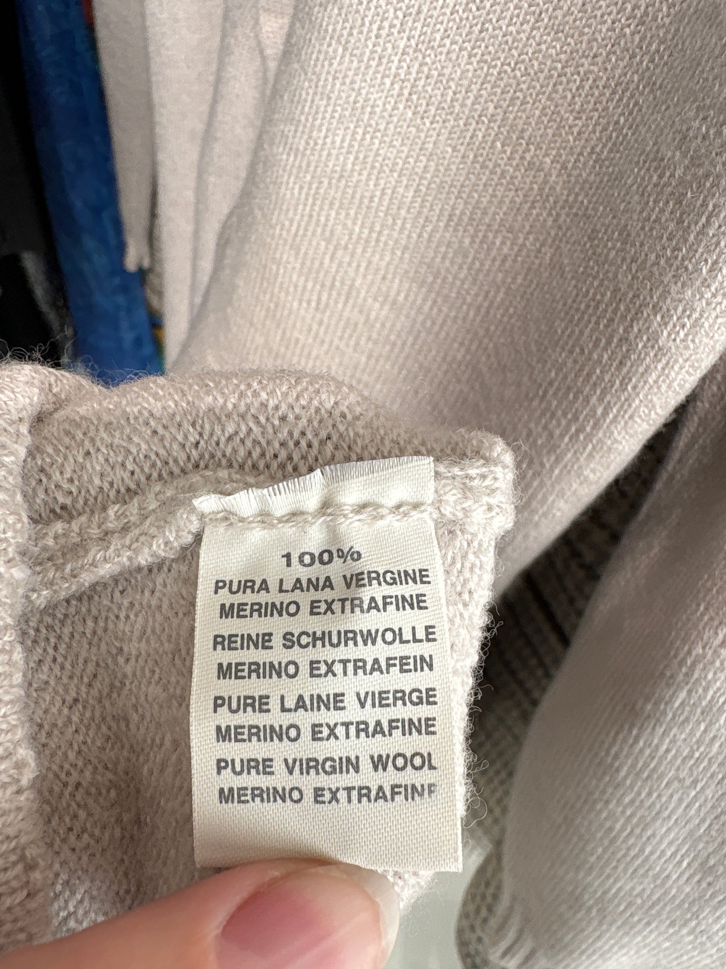 Rochie high end italiană din lana merino extrafina de gramaj mare off white