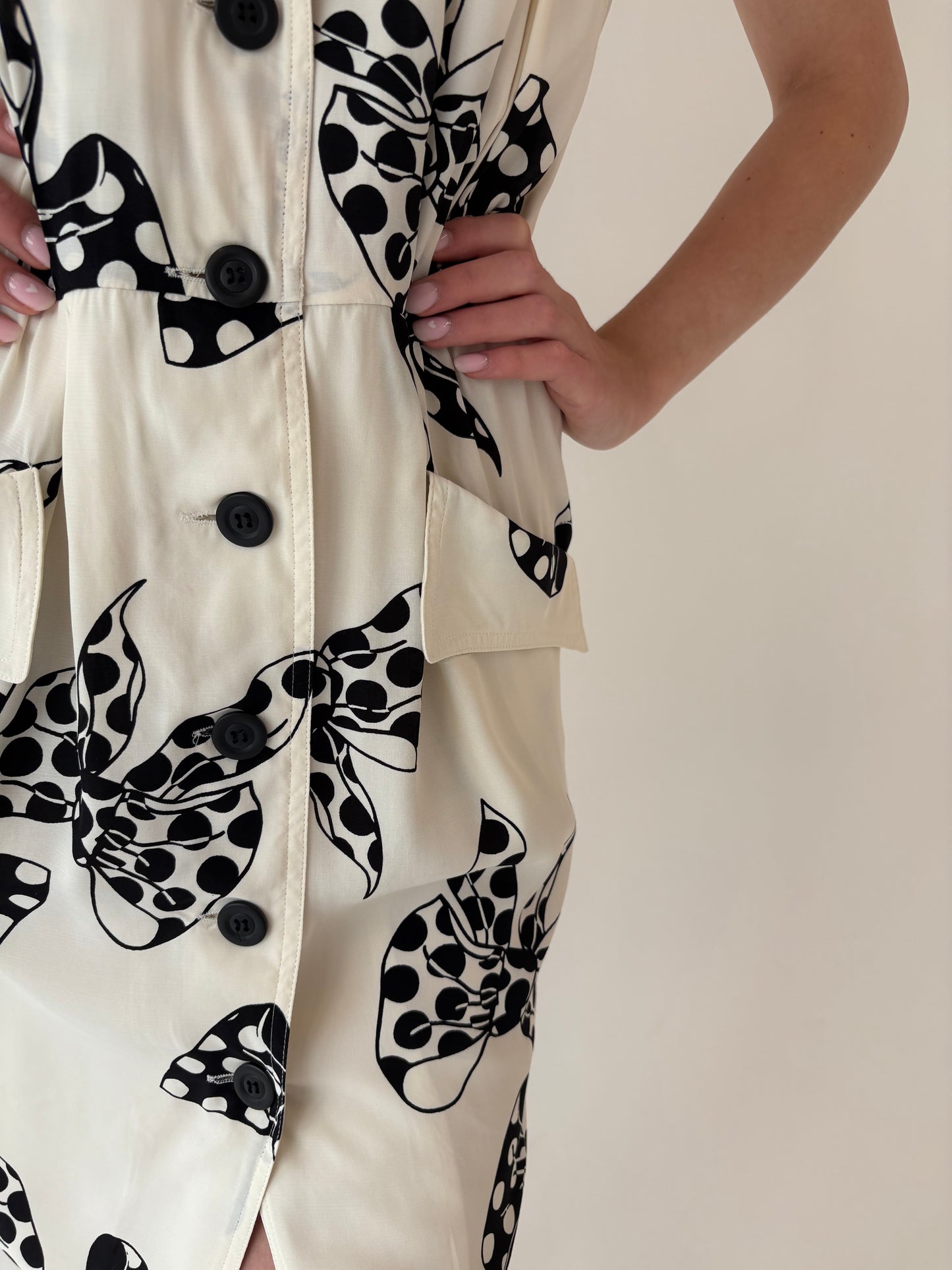 Rochie vintage luxury Mondi by Escada cu talie marcată