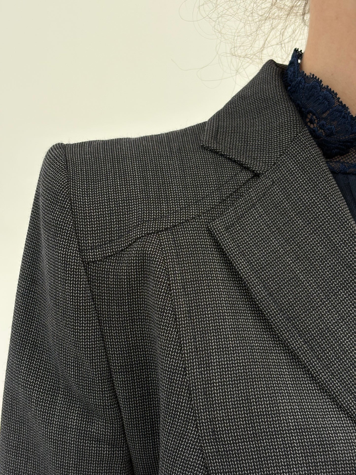 Deux piece italian cu sacou ultra cambrat și fusta în croi chic