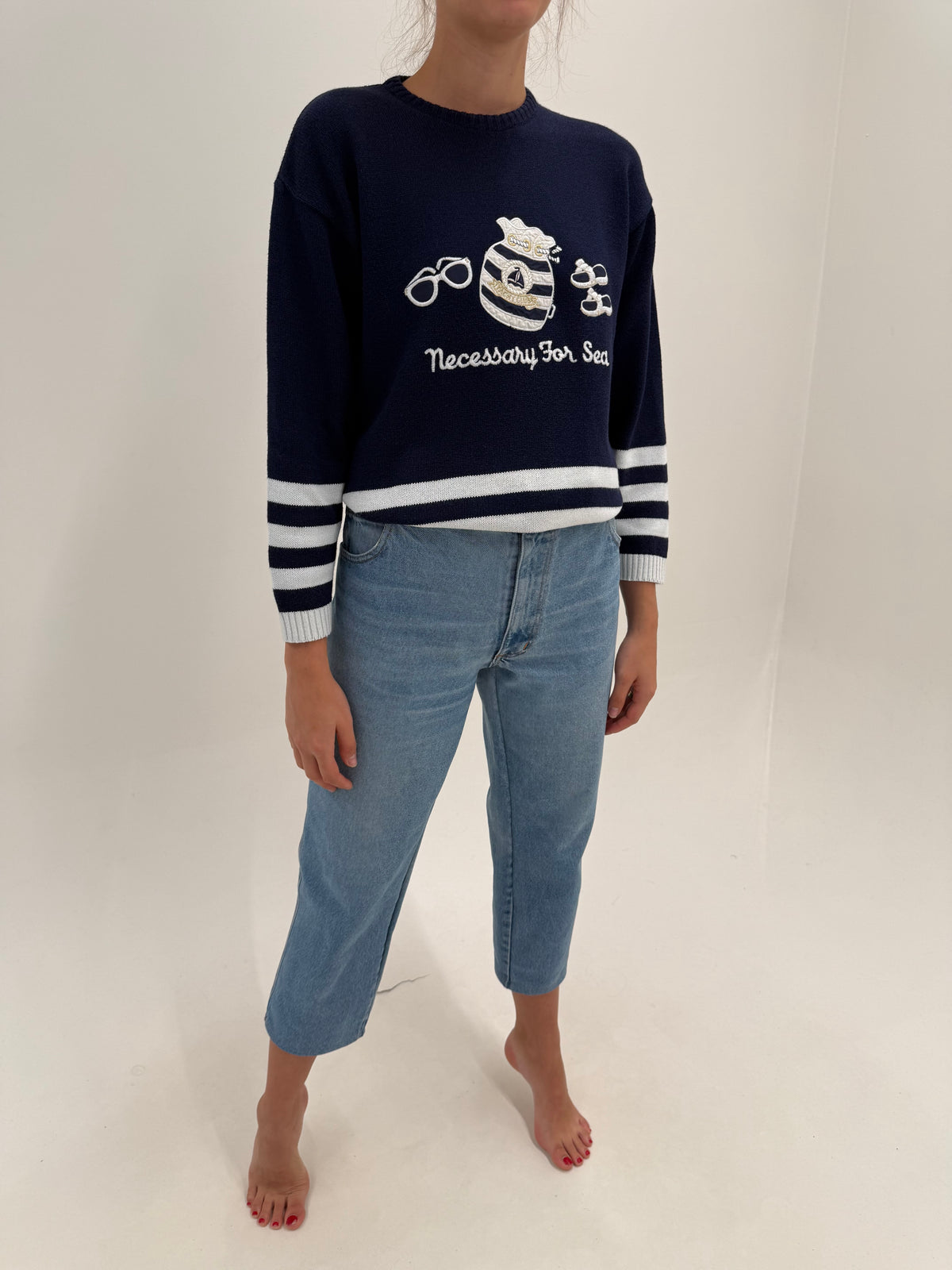 Jeans vintage petite classic wash din jeans vintage gros premium