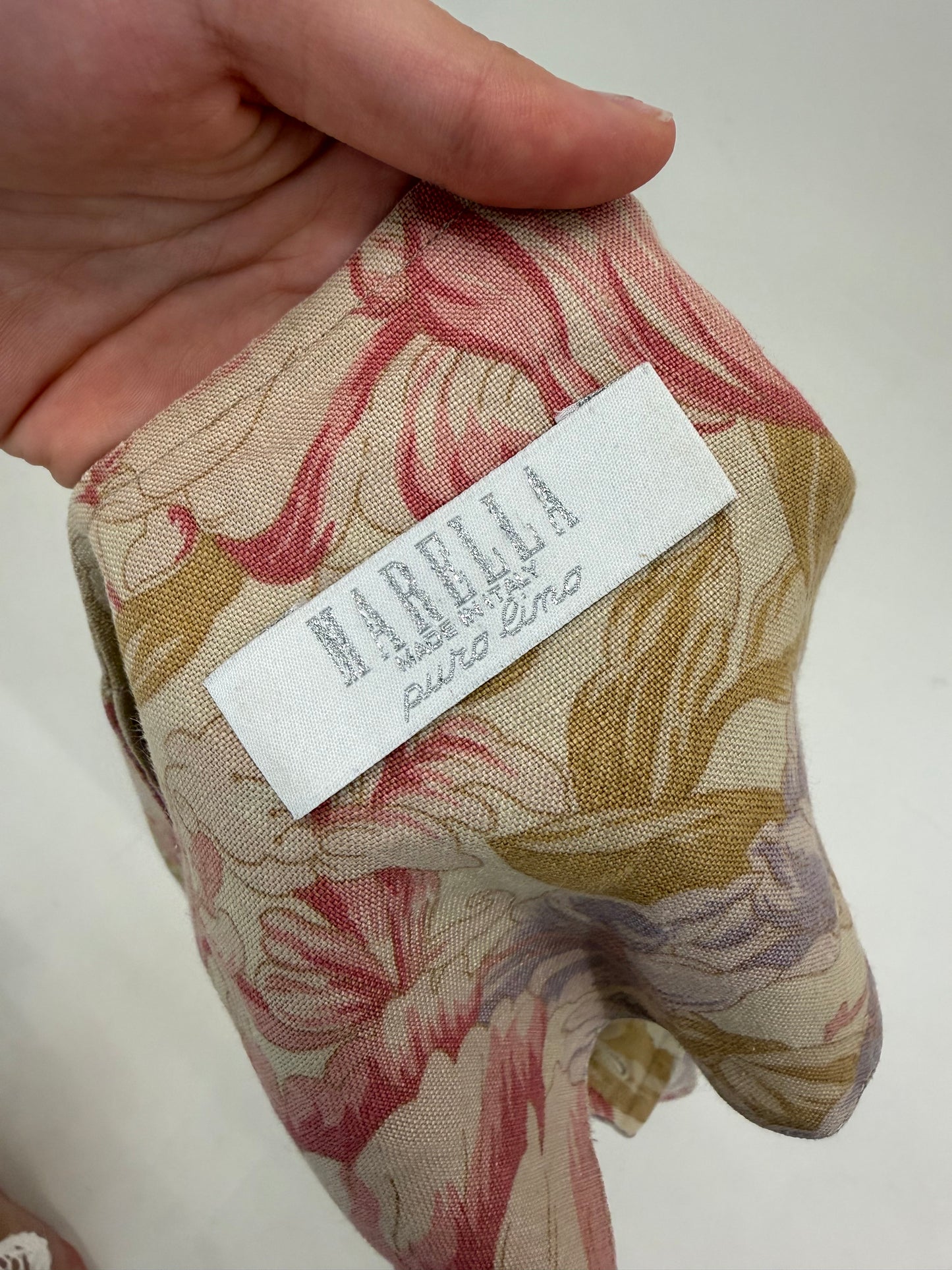 Sacou Marella by Max Mara din in nude cu print superb în culori pudrate